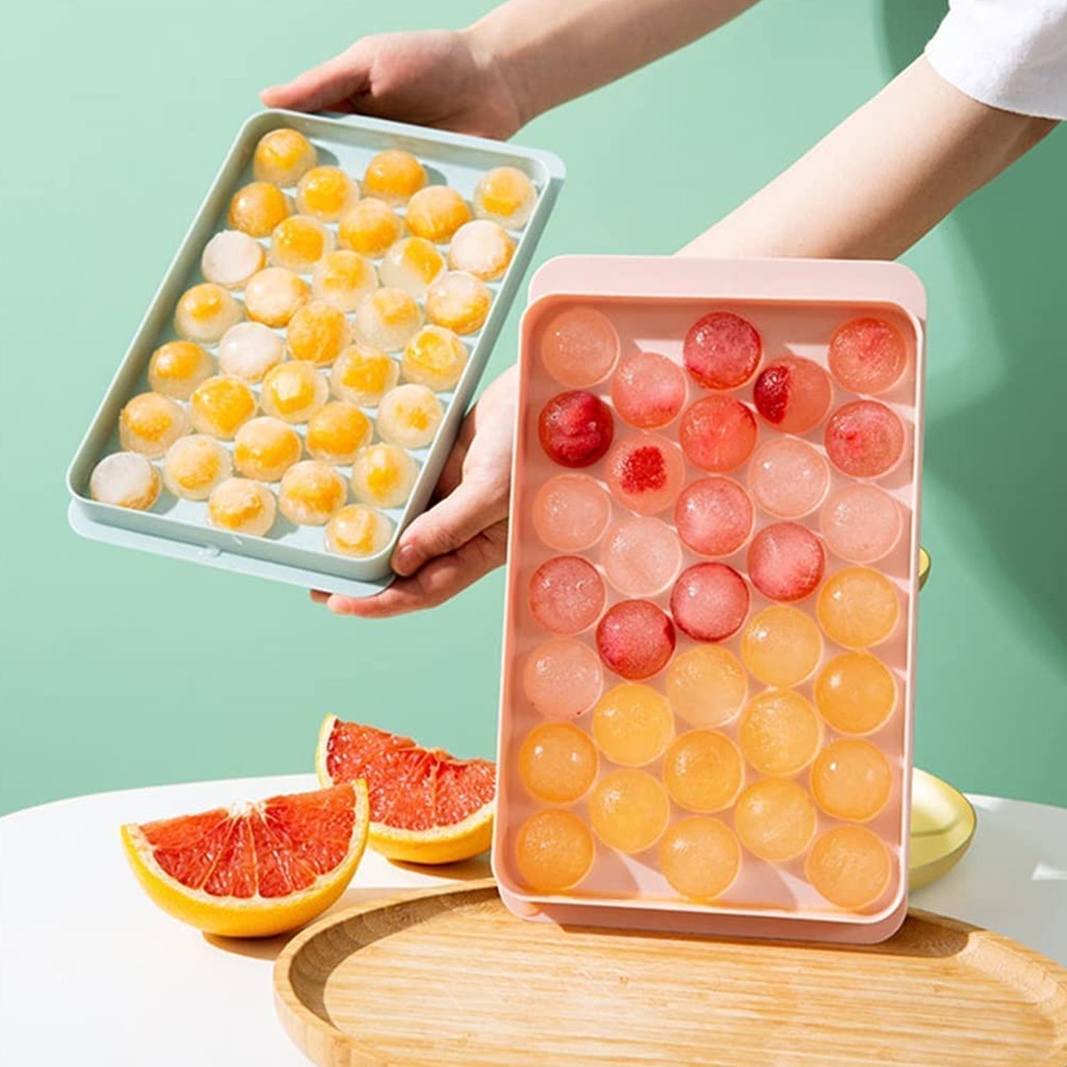 Plastic Round BPA Free Reusable Ice Cube Ice Ball Mold / Lolli Candy Maker (20x12cm) - Shivani Jaswal Plastic Round BPA Free Reusable Ice Cube Ice Ball Mold / Lolli Candy Maker (20x12cm)
