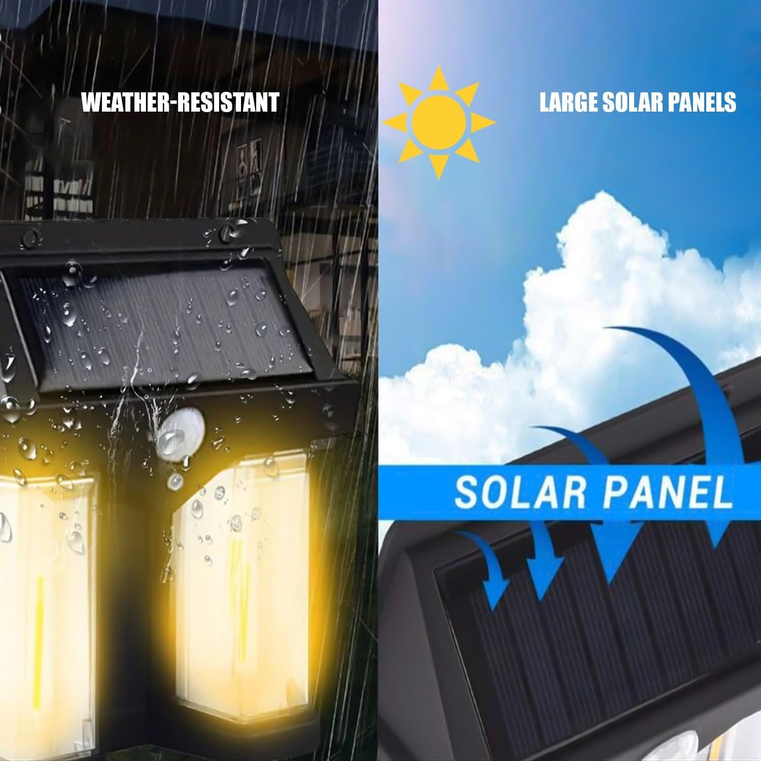 Outdoor Solar Wall Lamp Outdoor Waterproof High Quality Lamp Induction Garden Lamp Garden Villa Night Lamp Double Lamp Light (1 Pc) - Shivani Jaswal Outdoor Solar Wall Lamp Outdoor Waterproof High Quality Lamp Induction Garden Lamp Garden Villa Night Lamp Double Lamp Light (1 Pc)
