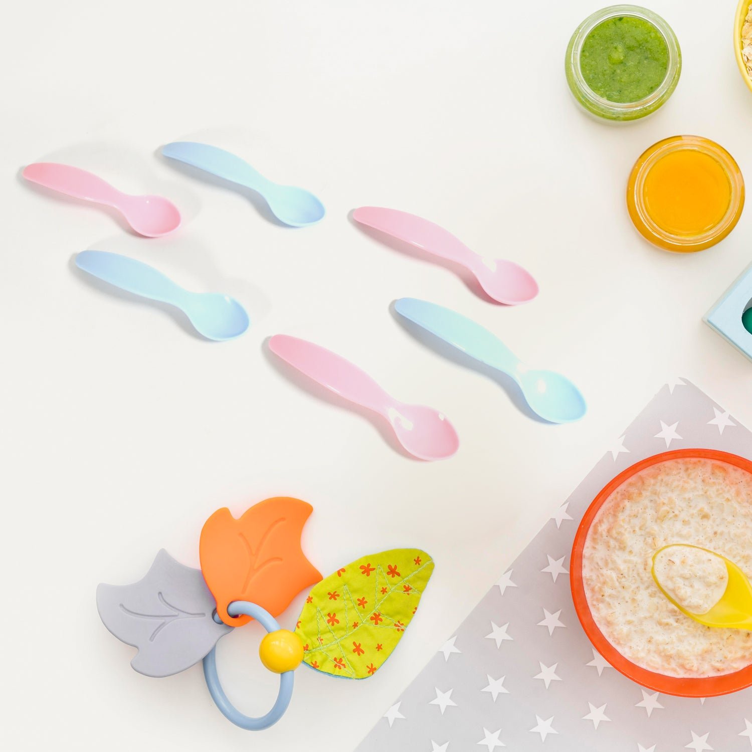 Kids Cute Food Grade Foods Feeding Training Baby Spoon (Set of 6 pcs) - Shivani Jaswal Kids Cute Food Grade Foods Feeding Training Baby Spoon (Set of 6 pcs)
