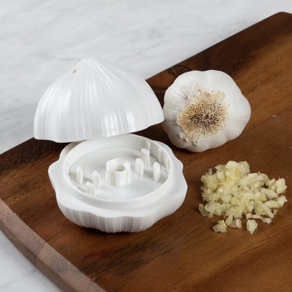 Garlic Press Sharpener Device Ã¢â‚¬â€œ Portable Manual Ginger, Chili & Garlic Crusher, Masher, Chopper & Grinder for Kitchen Use