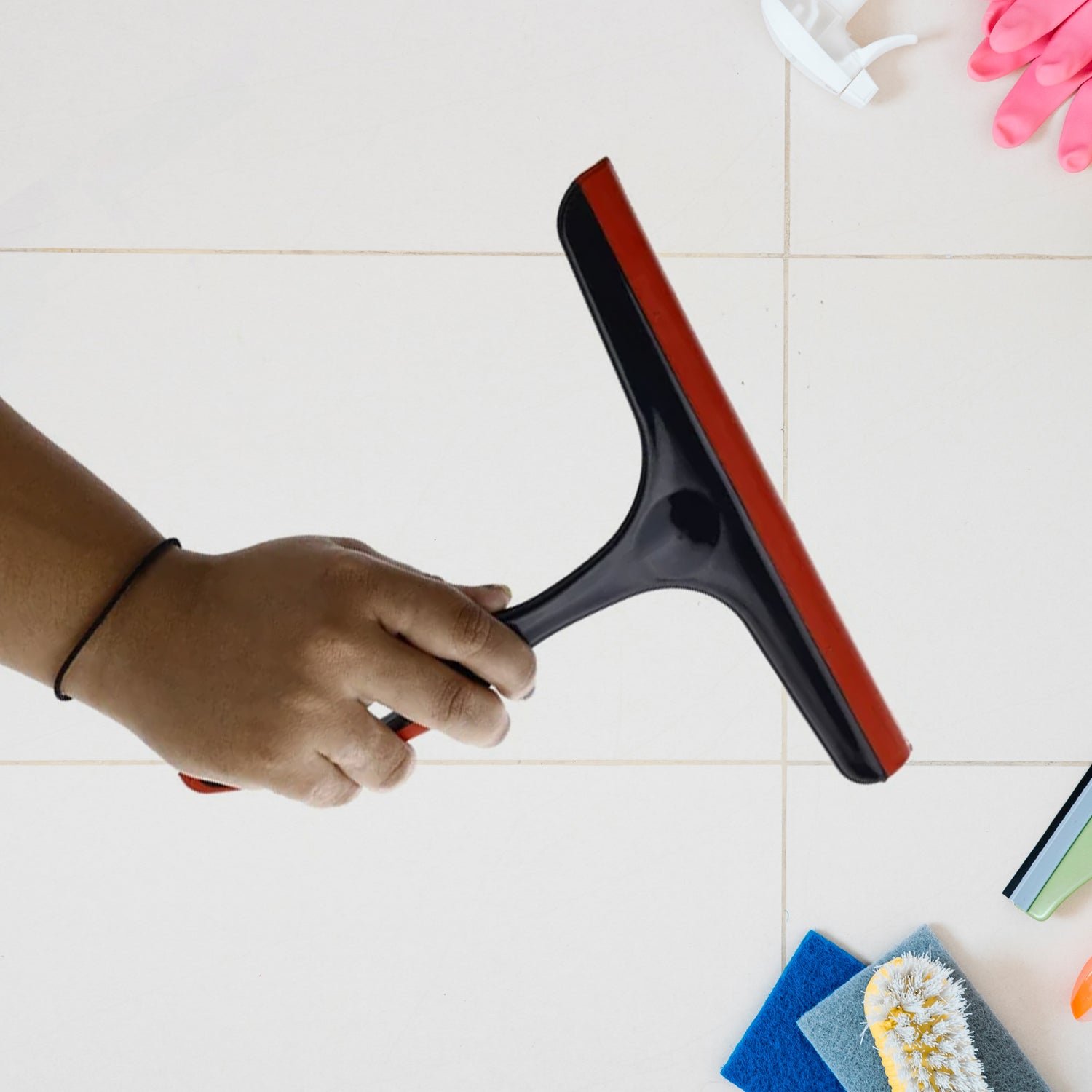 Plastic Kitchen Wiper - Silicone Head for Windows, Glass & Surfaces (1pc) - Shivani Jaswal Plastic Kitchen Wiper - Silicone Head for Windows, Glass & Surfaces (1pc)