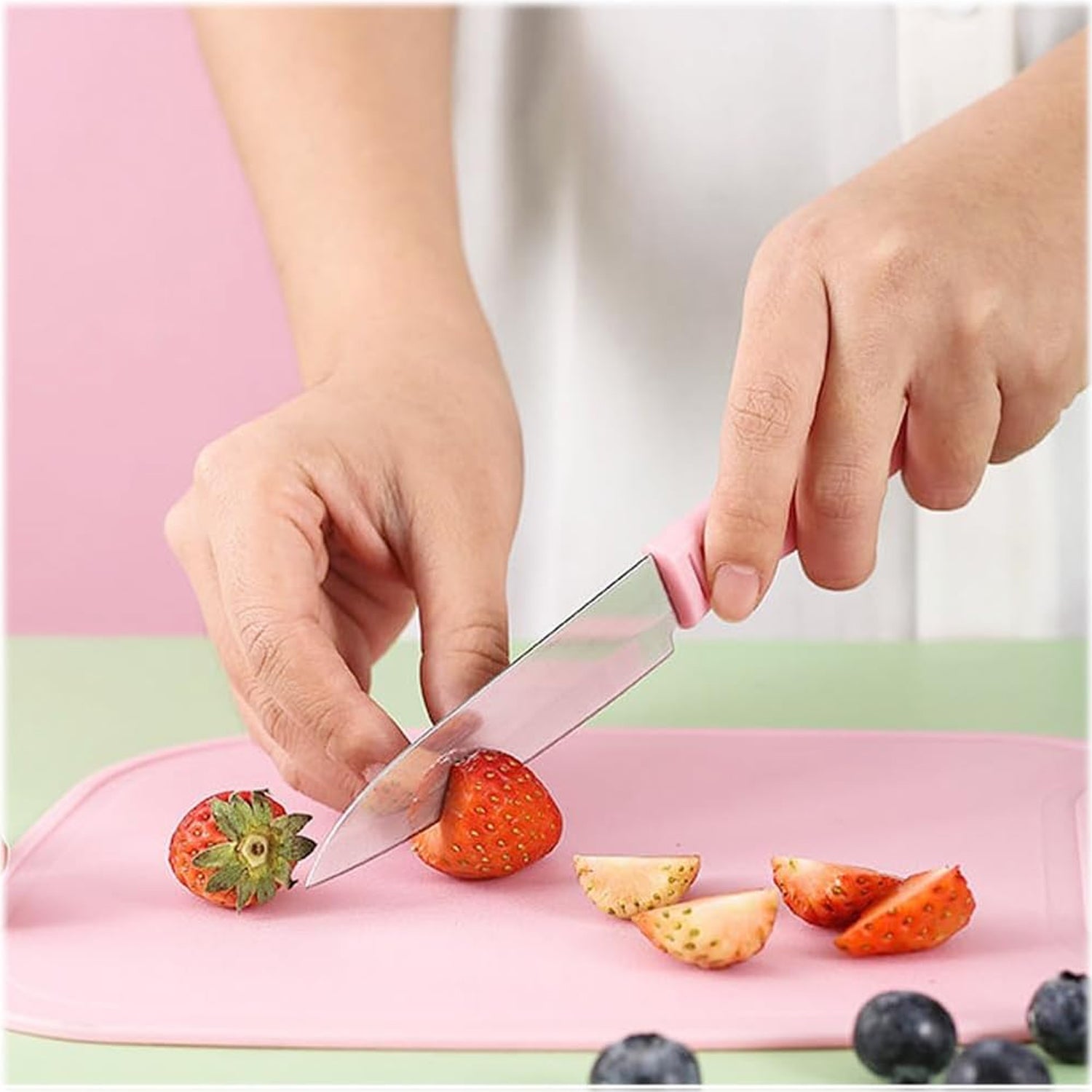 Mini Travel Cutting Board Set, 4 Pcs Portable Mini Camping Plastic Cutting Board & Knife, Fruits & Vegetable Peeler Scissors, Kitchen Knives Set, for travel, picnic, camping, outdoor, park (4 Pc Set) - Shivani Jaswal Mini Travel Cutting Board Set, 4 Pcs Portable Mini Camping Plastic Cutting Board & Knife, Fruits & Vegetable Peeler Scissors, Kitchen Knives Set, for travel, picnic, camping, outdoor, park (4 Pc Set)