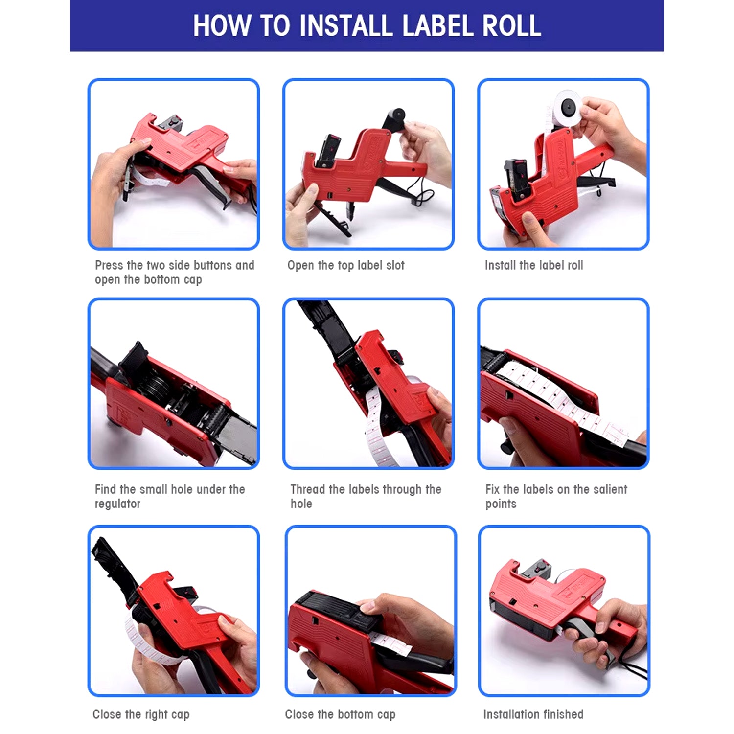 Handheld 8-Digit Plastic Price Tag Gun – Ideal for Retail & Market Price Tagging - Shivani Jaswal Handheld 8-Digit Plastic Price Tag Gun – Ideal for Retail & Market Price Tagging
