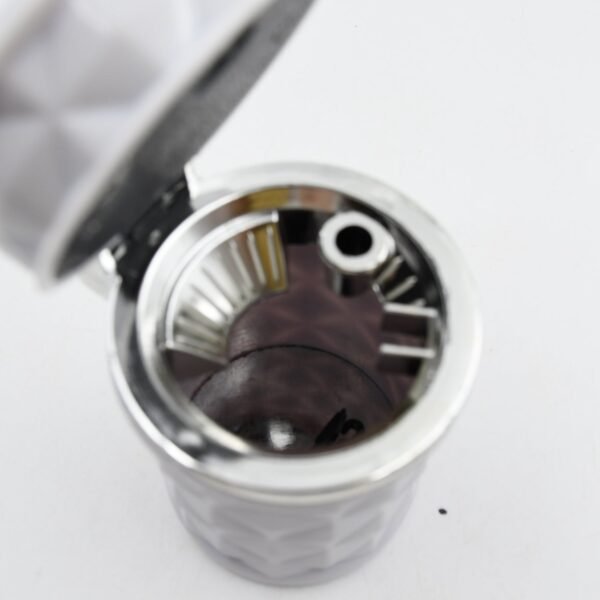 Car Cupholder LED Ashtray â€“ Portable with Blue Light, Lid & Waste Bin, Cigarette Ashtray