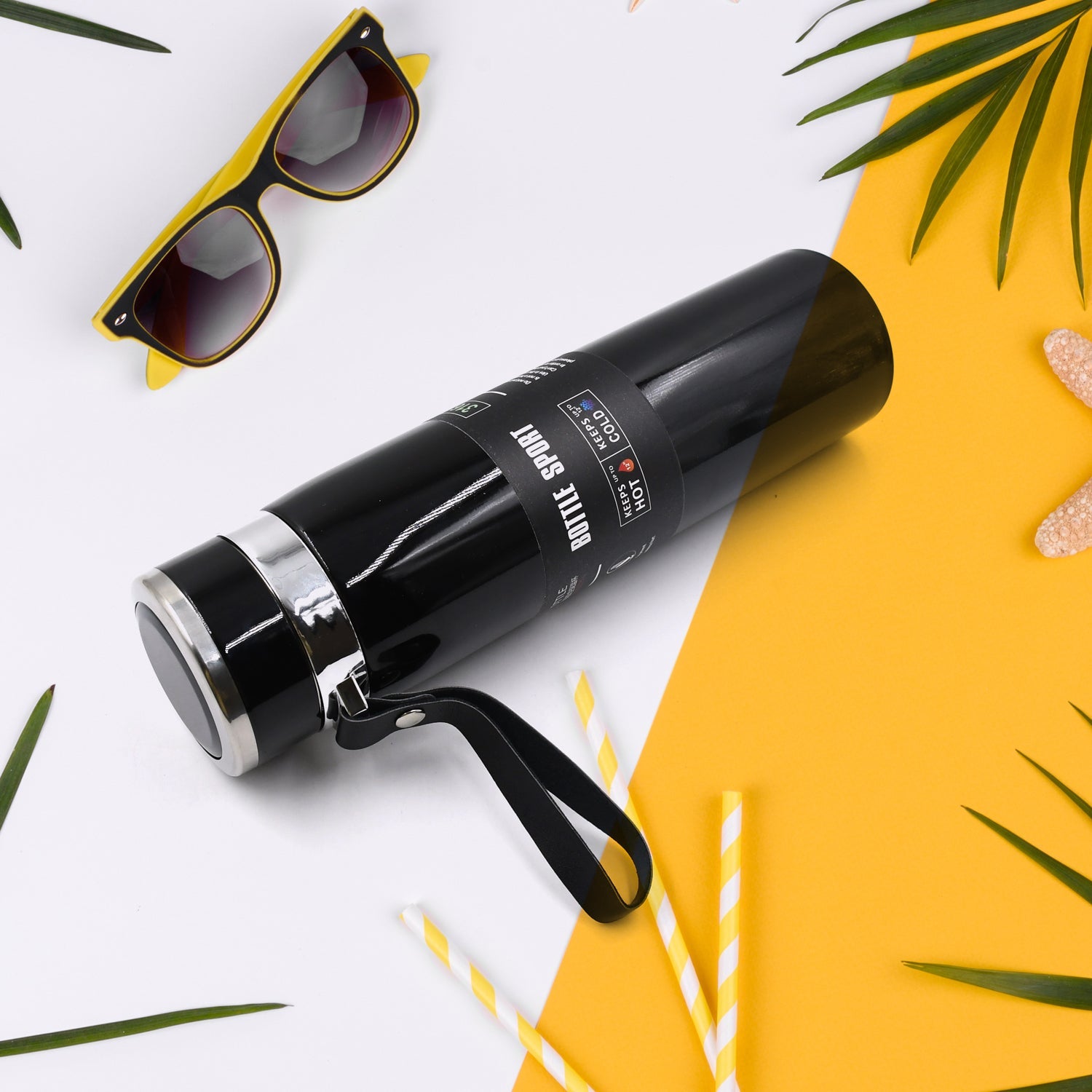 Double Stainless Steel Wall Flask Vacuum Insulated Water Bottle - Shivani Jaswal Double Stainless Steel Wall Flask Vacuum Insulated Water Bottle