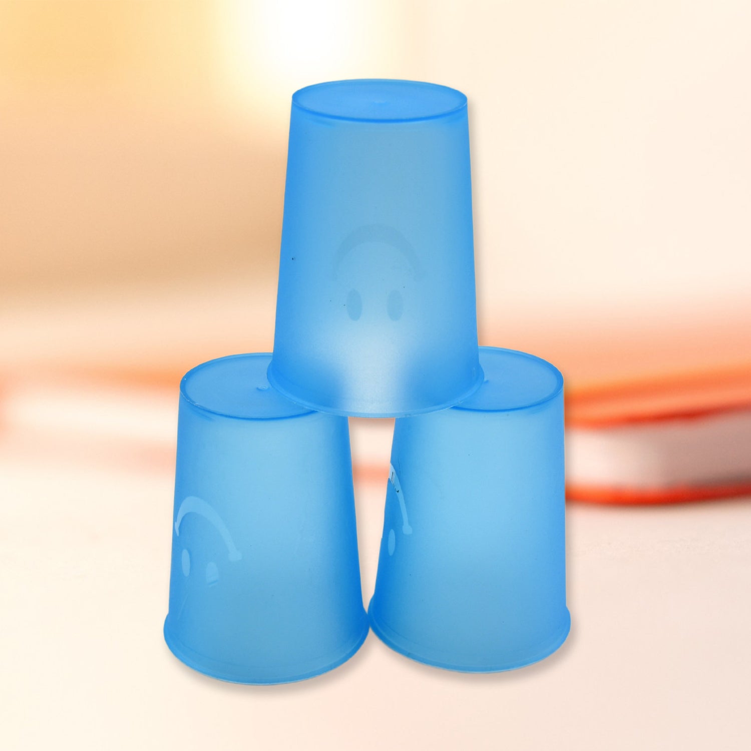 Reusable Plastic Drinking Tumblers - 4-Piece Transparent Water Cup Set for Kitchen & Dining - Shivani Jaswal Reusable Plastic Drinking Tumblers - 4-Piece Transparent Water Cup Set for Kitchen & Dining