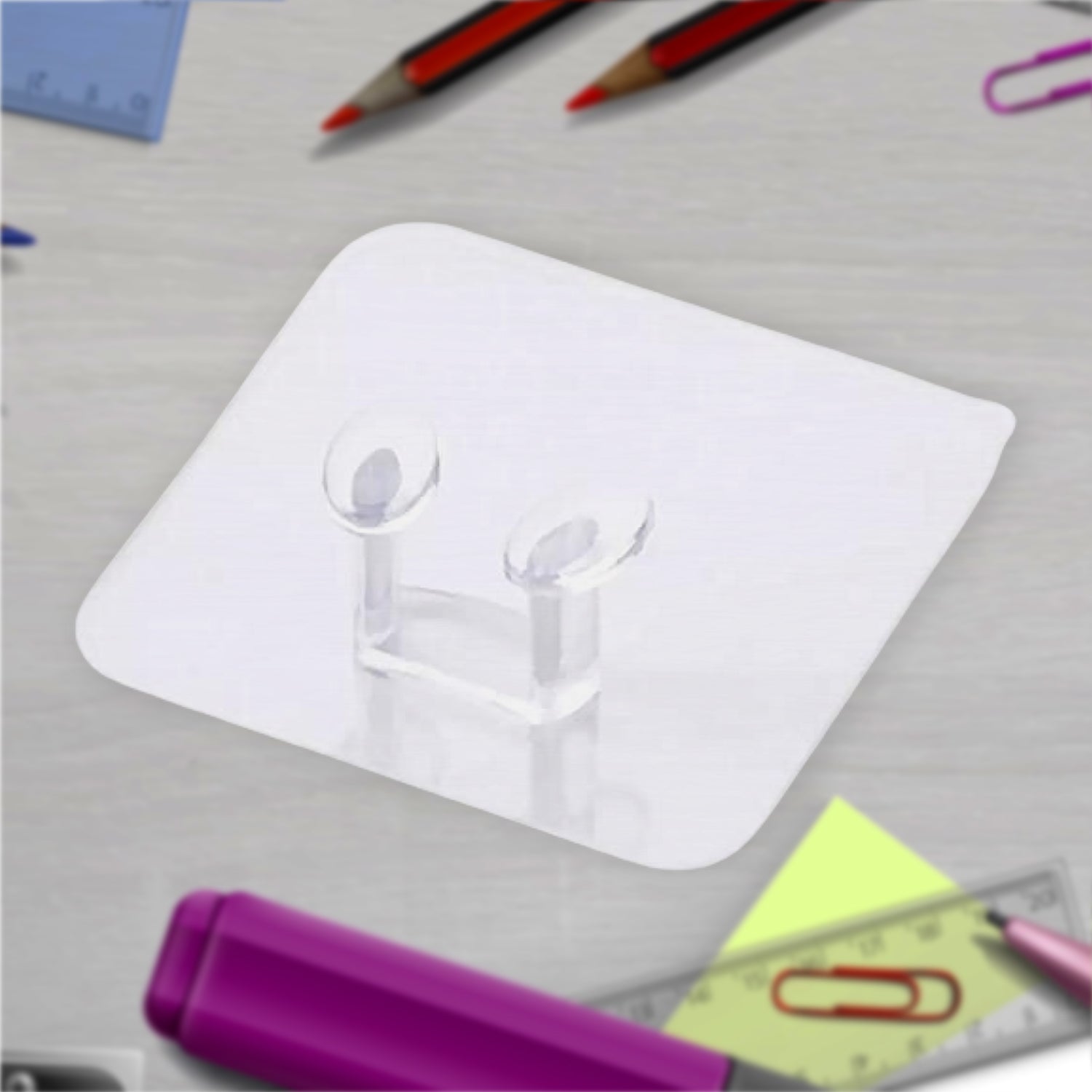 Transparent Self-Adhesive Wall Hook – Drill-Free, Waterproof & Oil-Proof for Toothbrush, Socket (1 Pc) - Shivani Jaswal Transparent Self-Adhesive Wall Hook – Drill-Free, Waterproof & Oil-Proof for Toothbrush, Socket (1 Pc)