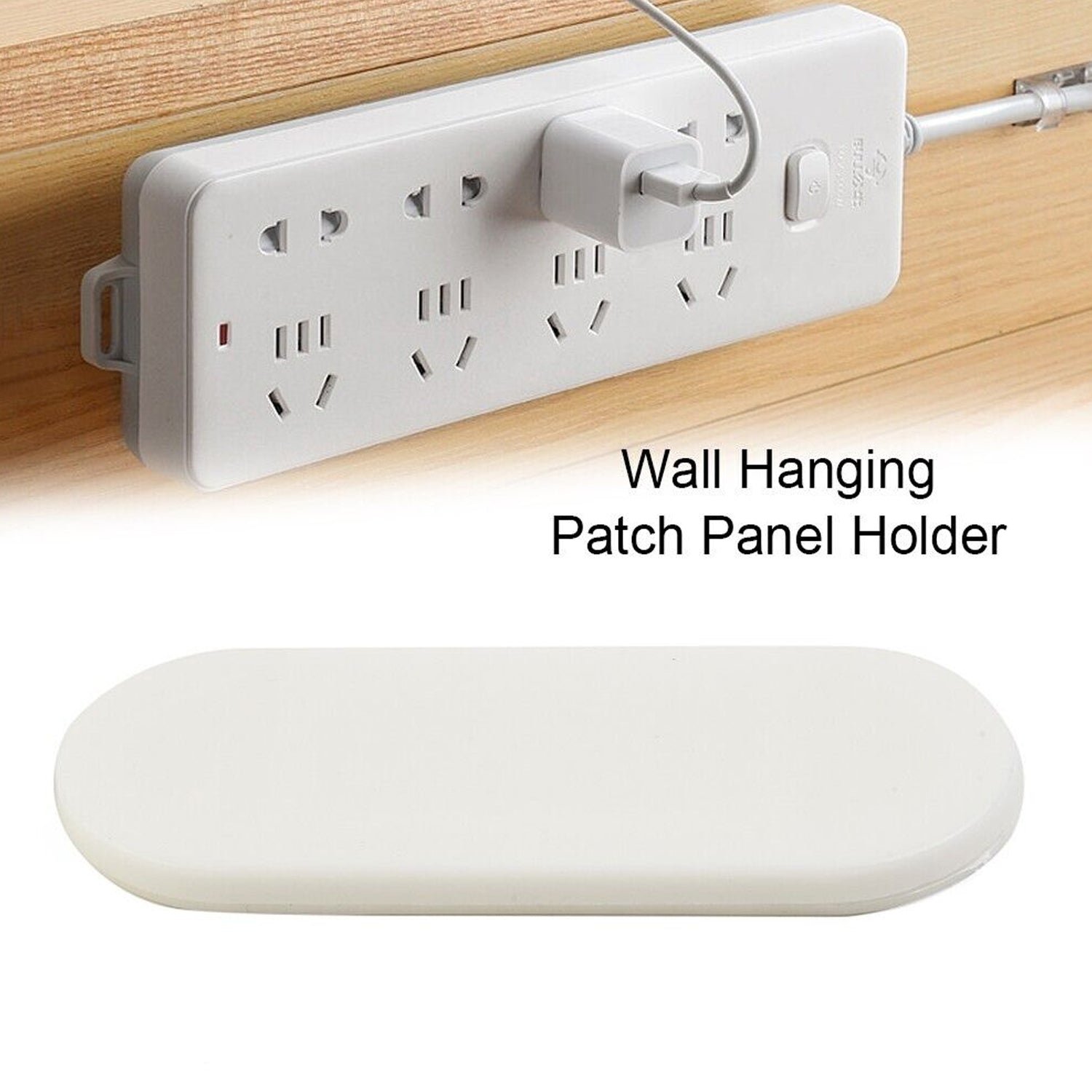 Self Adhesive No Hole Wall Mount, Reusable, Non Residue Plug Organizer For Home Office & Multiuse Device, Wall Socket Holder Power Strip Holder Wall Mount Wall Hanging - Shivani Jaswal Self Adhesive No Hole Wall Mount, Reusable, Non Residue Plug Organizer For Home Office & Multiuse Device, Wall Socket Holder Power Strip Holder Wall Mount Wall Hanging