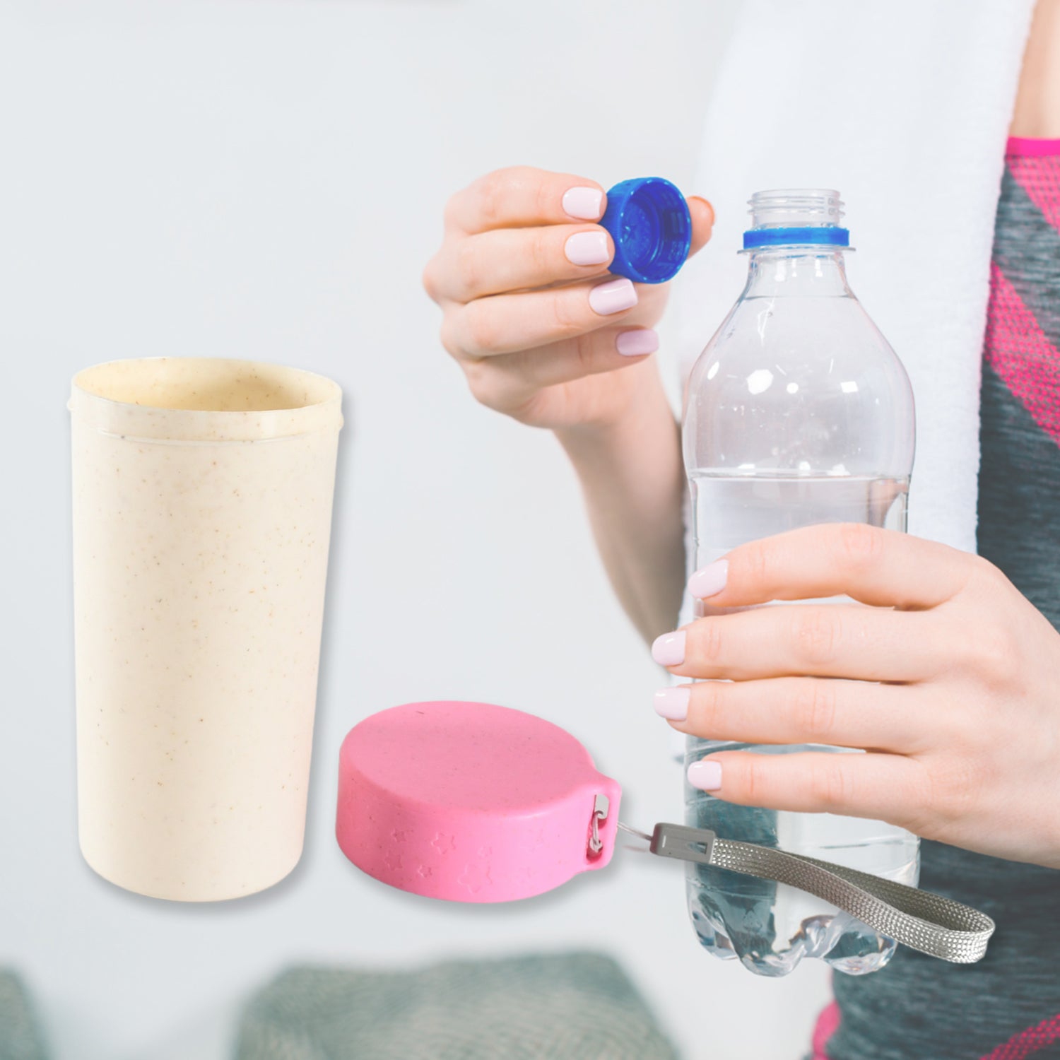Travel Coffee Cup Portable Water Bottle Wheat Straw Coffee Tea Mug Coffee Mug with Lids for Coffee Tea (300 ML Approx) - Shivani Jaswal Travel Coffee Cup Portable Water Bottle Wheat Straw Coffee Tea Mug Coffee Mug with Lids for Coffee Tea (300 ML Approx)