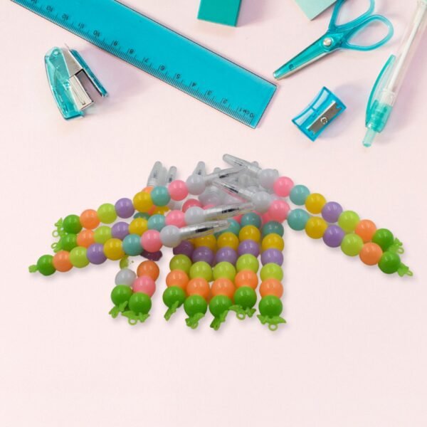 Stylish Pearls Pen Set Ã¢â‚¬â€œ Fancy Multicolor Non-Sharpening Moti Gel Pens for Kids (12 Pc Set)