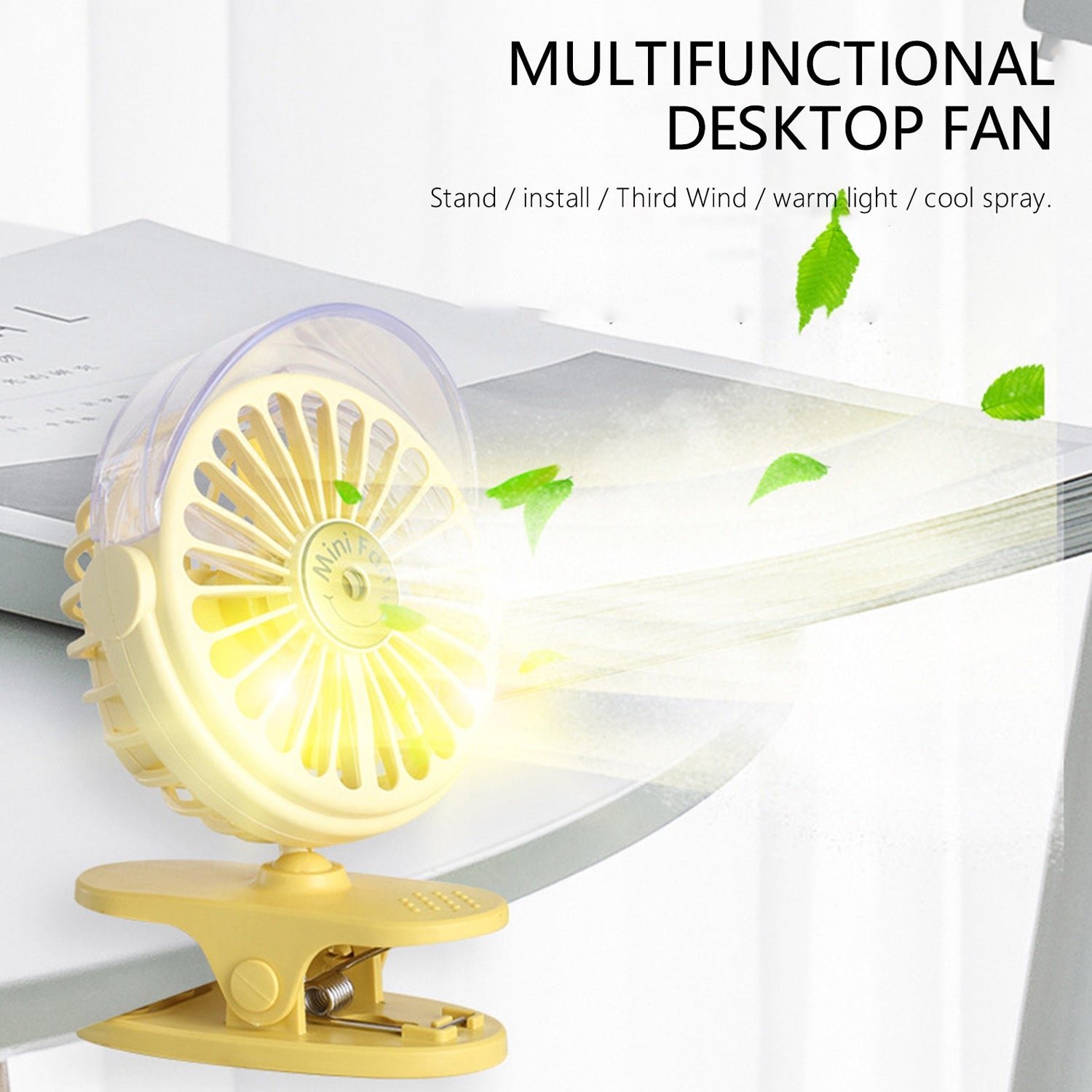 Clip Desk Fan Portable Wind Desktop Table Cooling Fan in Single Button, Adjustment Mini Personal Fan for Home Desktop Office Car Indoor Outdoor Travel (Battery Not Include) - Shivani Jaswal Clip Desk Fan Portable Wind Desktop Table Cooling Fan in Single Button, Adjustment Mini Personal Fan for Home Desktop Office Car Indoor Outdoor Travel (Battery Not Include)