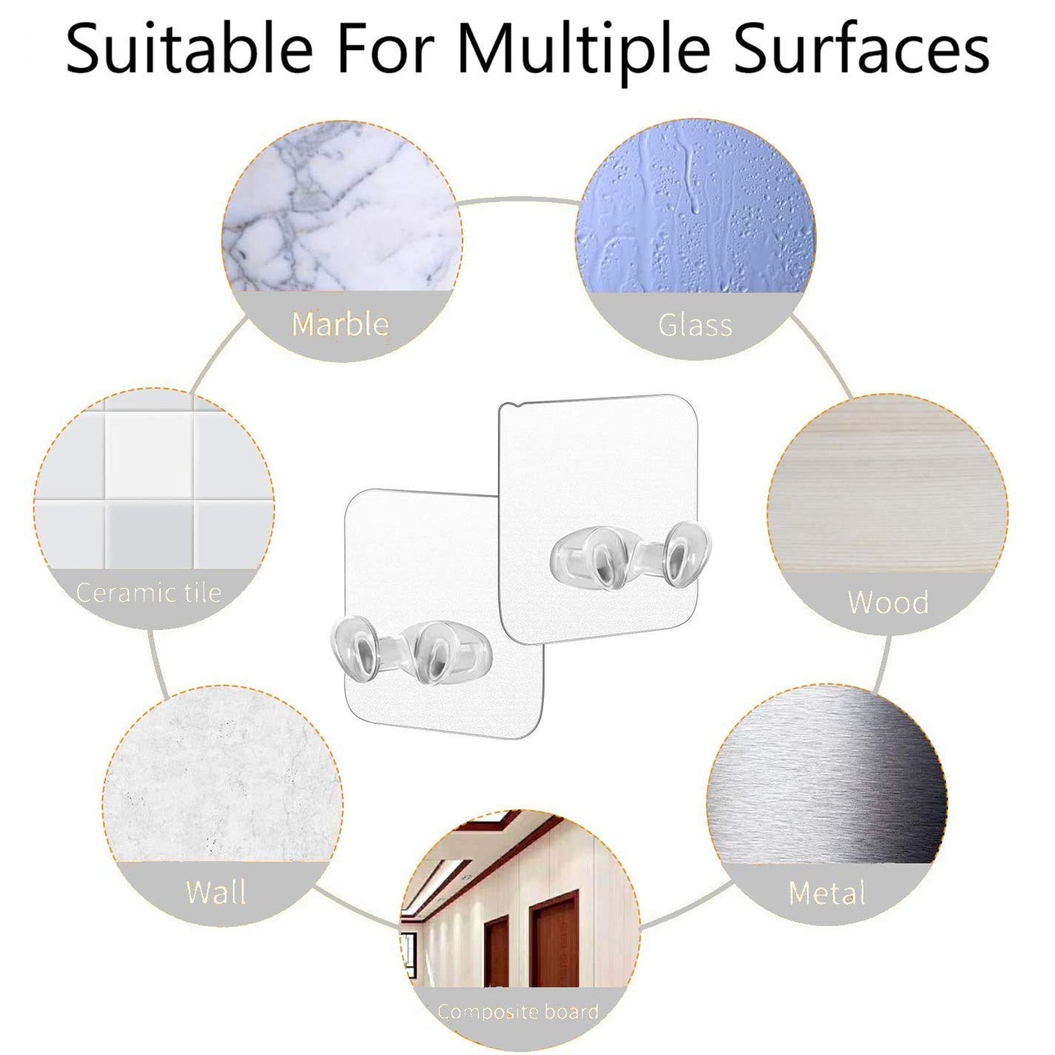 Transparent Self-Adhesive Wall Hook – Drill-Free, Waterproof & Oil-Proof for Toothbrush, Socket (1 Pc) - Shivani Jaswal Transparent Self-Adhesive Wall Hook – Drill-Free, Waterproof & Oil-Proof for Toothbrush, Socket (1 Pc)