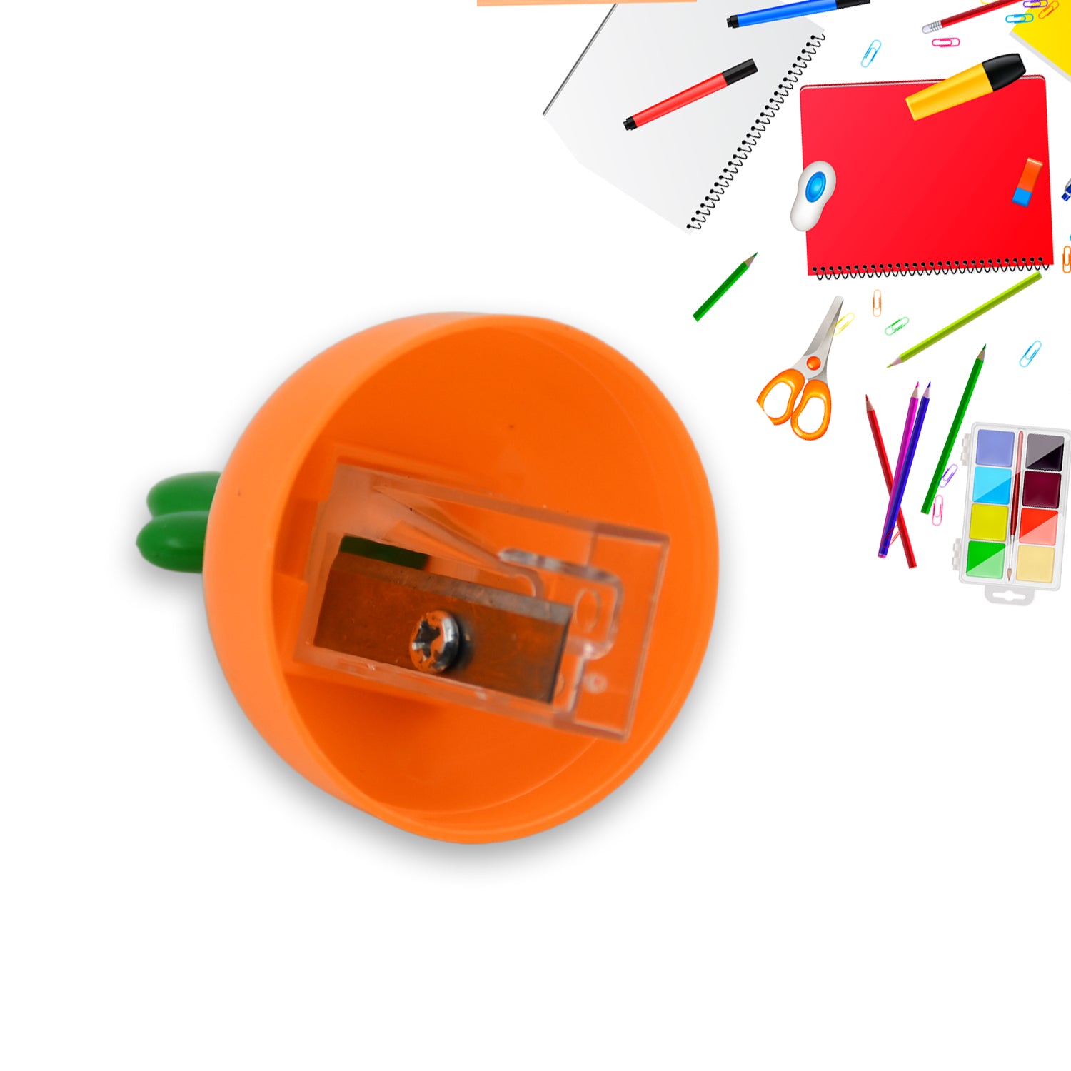 Student Pencil Sharpener Cartoon Simple Carrot Pencil Sharpener Suitable for Students, Children, School, Stationery (1 Pc) - Shivani Jaswal Student Pencil Sharpener Cartoon Simple Carrot Pencil Sharpener Suitable for Students, Children, School, Stationery (1 Pc)