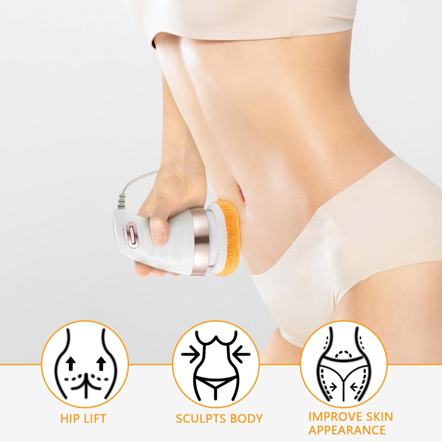 Body Sculpting Massager with 3 Pads, Adjustable Speed, Handheld Electric Massager for Full Body (1 Pc) - Shivani Jaswal Body Sculpting Massager with 3 Pads, Adjustable Speed, Handheld Electric Massager for Full Body (1 Pc)
