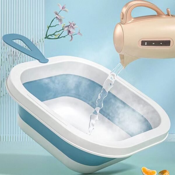 Space-Saving Foldable Baby Wash Basin, Lightweight & Easy to Clean for Home (28Ãƒâ€”28 Cm)