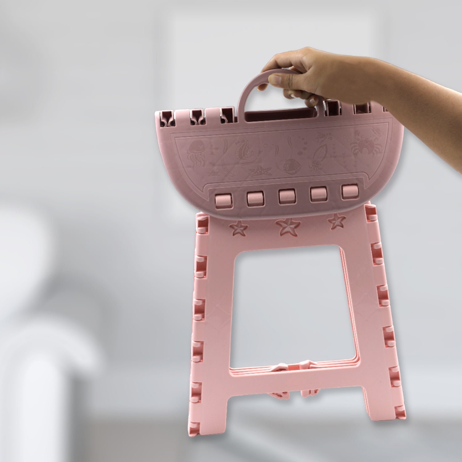 Folding Stool, Portable Travel Stool, Environmentally Friendly PP Material Stool,Portable folding stool folding chair stool folding chair with portable outdoor camping hiking, Stool Chair Folding Stool for Home Use Household (1 pc) - Shivani Jaswal Folding Stool, Portable Travel Stool, Environmentally Friendly PP Material Stool,Portable folding stool folding chair stool folding chair with portable outdoor camping hiking, Stool Chair Folding Stool for Home Use Household (1 pc)