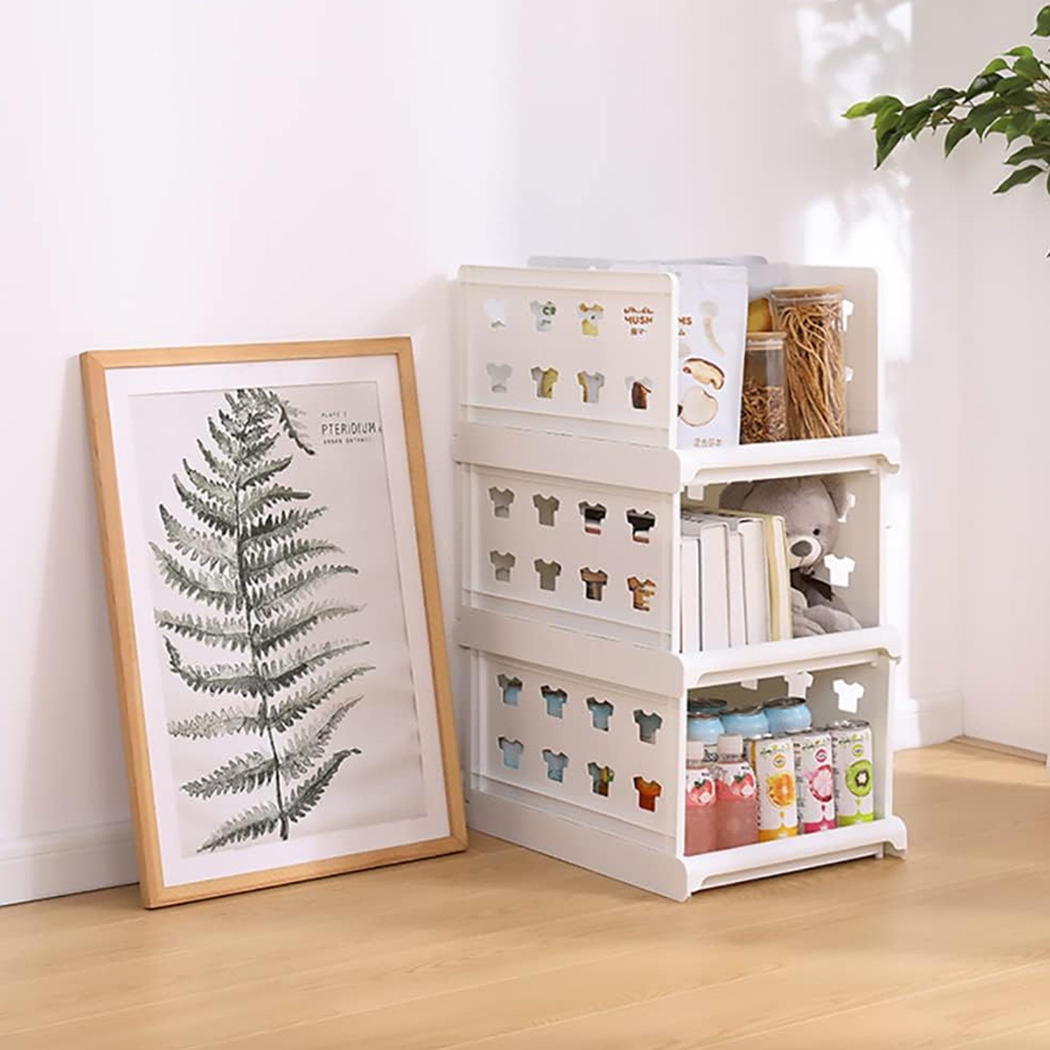3 Layer Stackable Multifunctional Storage,for Clothes Foldable Drawer Shelf Basket Utility Cart Rack Storage Organizer Cart for Kitchen, Pantry Closet, Bedroom, Bathroom, Laundry(3 Layer 1 Pc) - Shivani Jaswal 3 Layer Stackable Multifunctional Storage,for Clothes Foldable Drawer Shelf Basket Utility Cart Rack Storage Organizer Cart for Kitchen, Pantry Closet, Bedroom, Bathroom, Laundry(3 Layer 1 Pc)