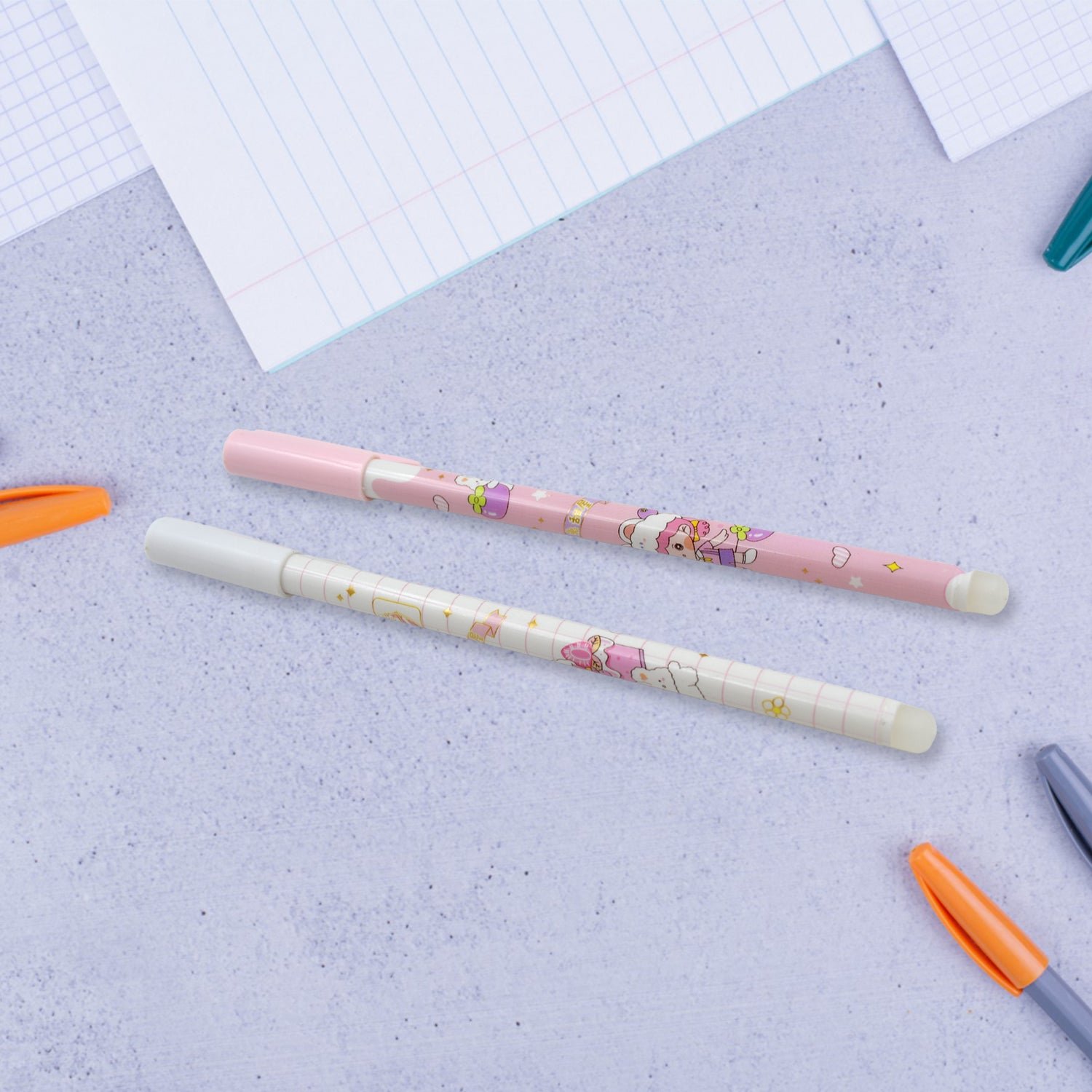 Erasable gel ink pen 12 Pcs/ Fancy Cute Blue Gel Pen with attached Magic Wipe Eraser Gel Pen, Stationery for Office School Writing Examination Supplies Tool, Return Gifts For Kids, Birthday Gifts - Shivani Jaswal Erasable gel ink pen 12 Pcs/ Fancy Cute Blue Gel Pen with attached Magic Wipe Eraser Gel Pen, Stationery for Office School Writing Examination Supplies Tool, Return Gifts For Kids, Birthday Gifts