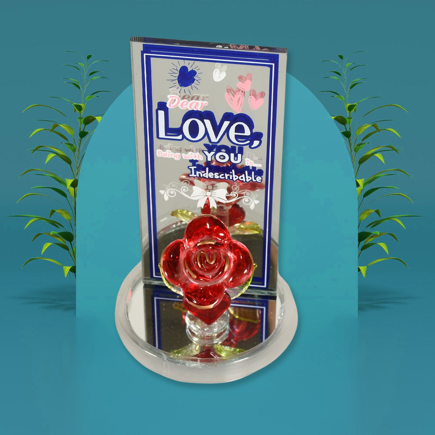 Lovely Rose Showpiece – Romantic Gift Set for All Occasions (1 Pc) - Shivani Jaswal Lovely Rose Showpiece – Romantic Gift Set for All Occasions (1 Pc)