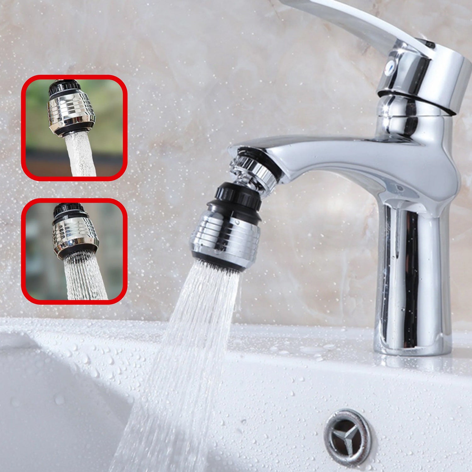 Faucet Bubbler, Faucet Aerator, Water Filter 360° Sink Use for Kitchen, Bathroom, Home Use, High Pressure Power Spray, Plating, for Kitchen Bathroom (1 Pc) - Shivani Jaswal Faucet Bubbler, Faucet Aerator, Water Filter 360° Sink Use for Kitchen, Bathroom, Home Use, High Pressure Power Spray, Plating, for Kitchen Bathroom (1 Pc)