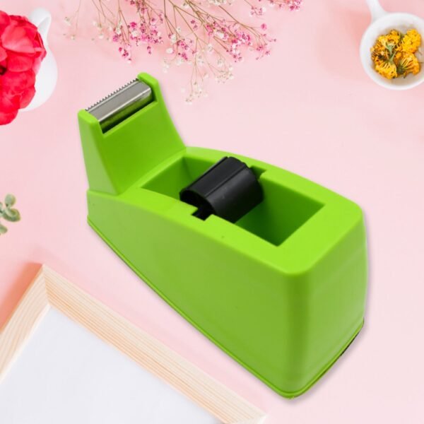 Plastic Tape Dispenser Cutter Ã¢â‚¬â€œ Heavy Duty Stationary Tape Cutter for Home, Office, School Use (1 Pc / 515 gm)