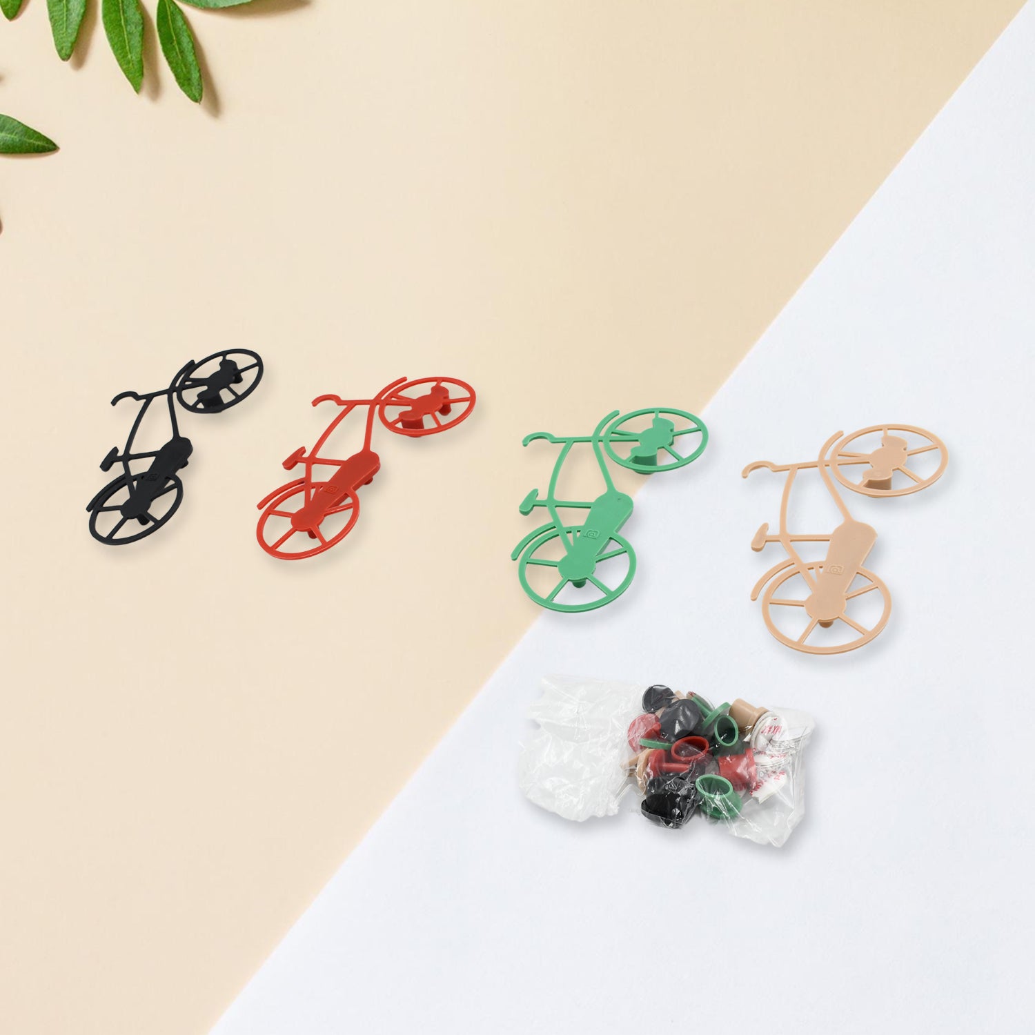 Bicycle Shape Key Chain Holder and wall mount bike hook Key Holders Plastic Key Holder For Home, Office (pack of 4) - Shivani Jaswal Bicycle Shape Key Chain Holder and wall mount bike hook Key Holders Plastic Key Holder For Home, Office (pack of 4)