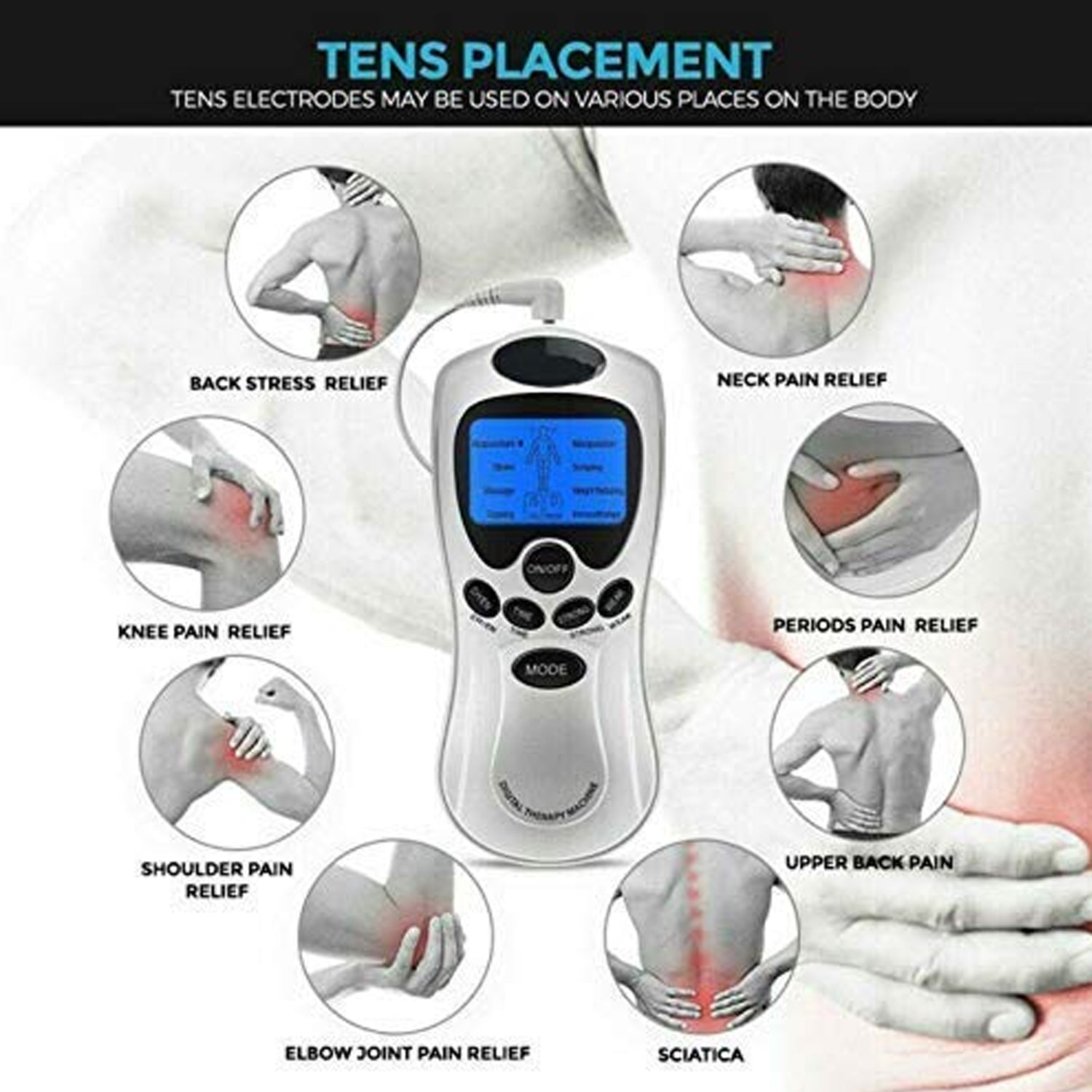 Multifunction Pain Relief Massager (Electric, Pulse Therapy) - Neck, Back, Body Without Adaptor - Shivani Jaswal Multifunction Pain Relief Massager (Electric, Pulse Therapy) - Neck, Back, Body Without Adaptor