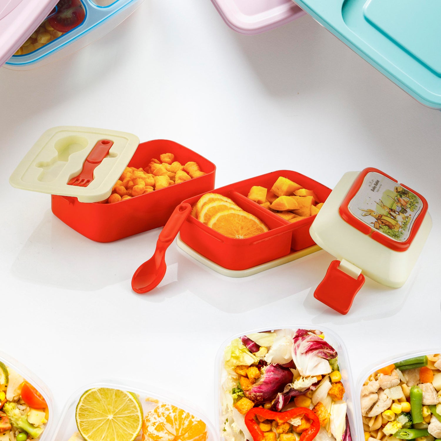 5621 Double Layer Lunch Box Stylish Lid Lunch Box With Fork & Spoon Lunch Box For Children School Lunch Box - Shivani Jaswal 5621 Double Layer Lunch Box Stylish Lid Lunch Box With Fork & Spoon Lunch Box For Children School Lunch BoxÂ