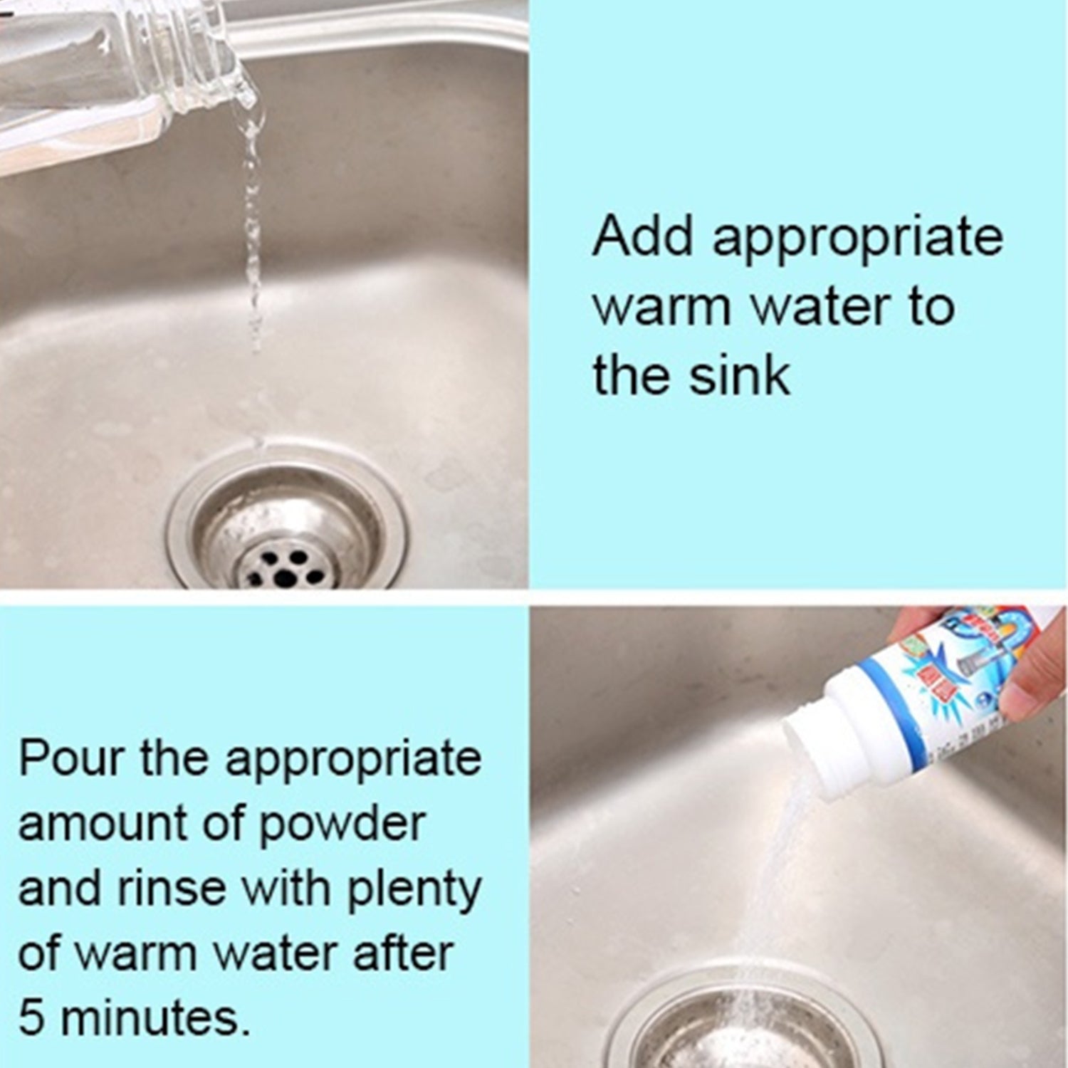Powerful Portable Sink & Drain Cleaner – Super Clog Remover Powder Agent - Shivani Jaswal Powerful Portable Sink & Drain Cleaner – Super Clog Remover Powder Agent