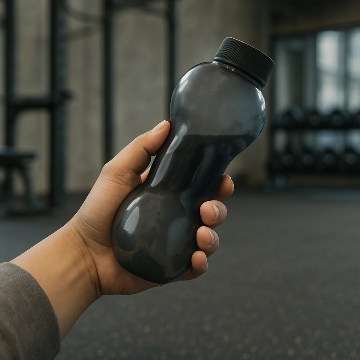 Dumbbell Water Bottle Gym Water Bottle Use For School , Gym , Office Use (550 ml) - Shivani Jaswal Dumbbell Water Bottle Gym Water Bottle Use For School , Gym , Office Use (550 ml)