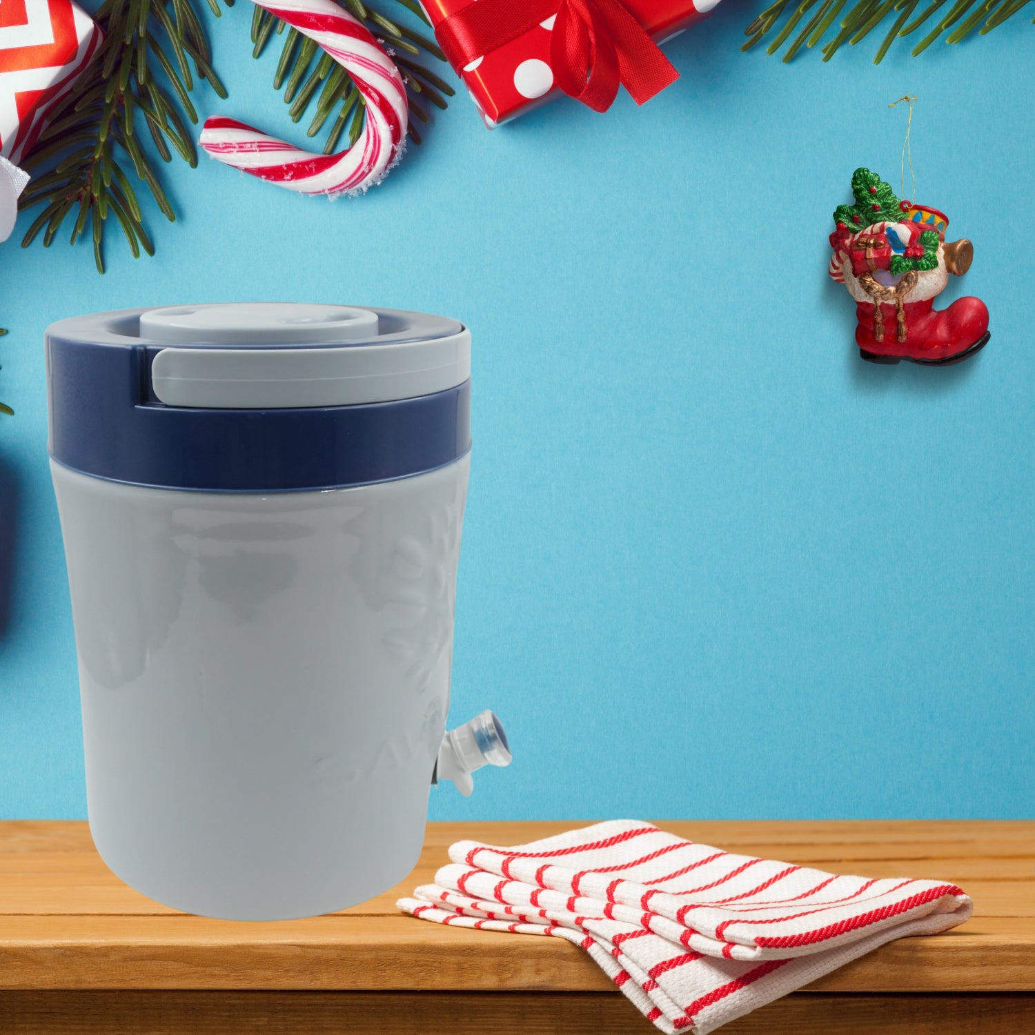 Insulated Water Jug with Tap (12000ml): Leakproof, Travel Cooler - Shivani Jaswal Insulated Water Jug with Tap (12000ml): Leakproof, Travel Cooler