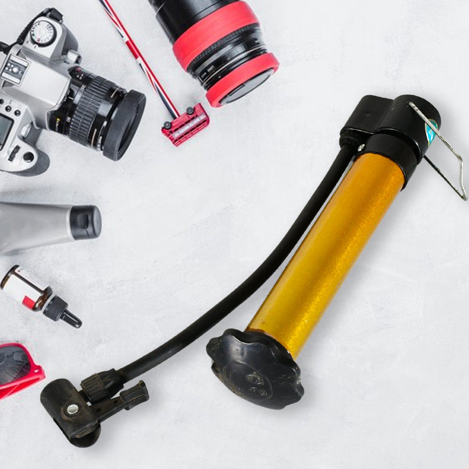 Hand Air Ball Pump – Portable Metal Inflator for Basketball, Soccer & More - Shivani Jaswal Hand Air Ball Pump – Portable Metal Inflator for Basketball, Soccer & More