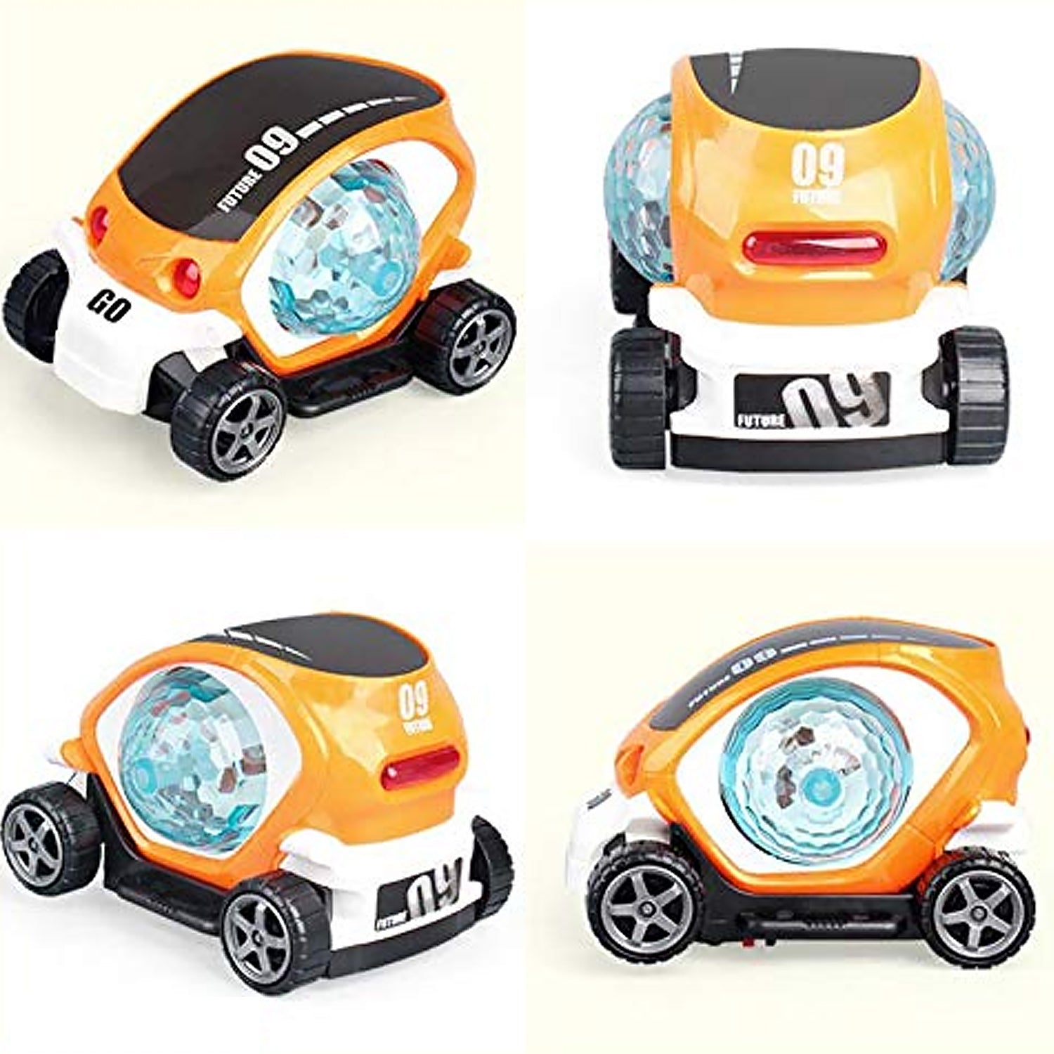 360° Rotating Stunt Car Toy – Bump & Go with 4D Lights, Music & Disco Ball (1 Pc, Battery Not Included) - Shivani Jaswal 360° Rotating Stunt Car Toy – Bump & Go with 4D Lights, Music & Disco Ball (1 Pc, Battery Not Included)