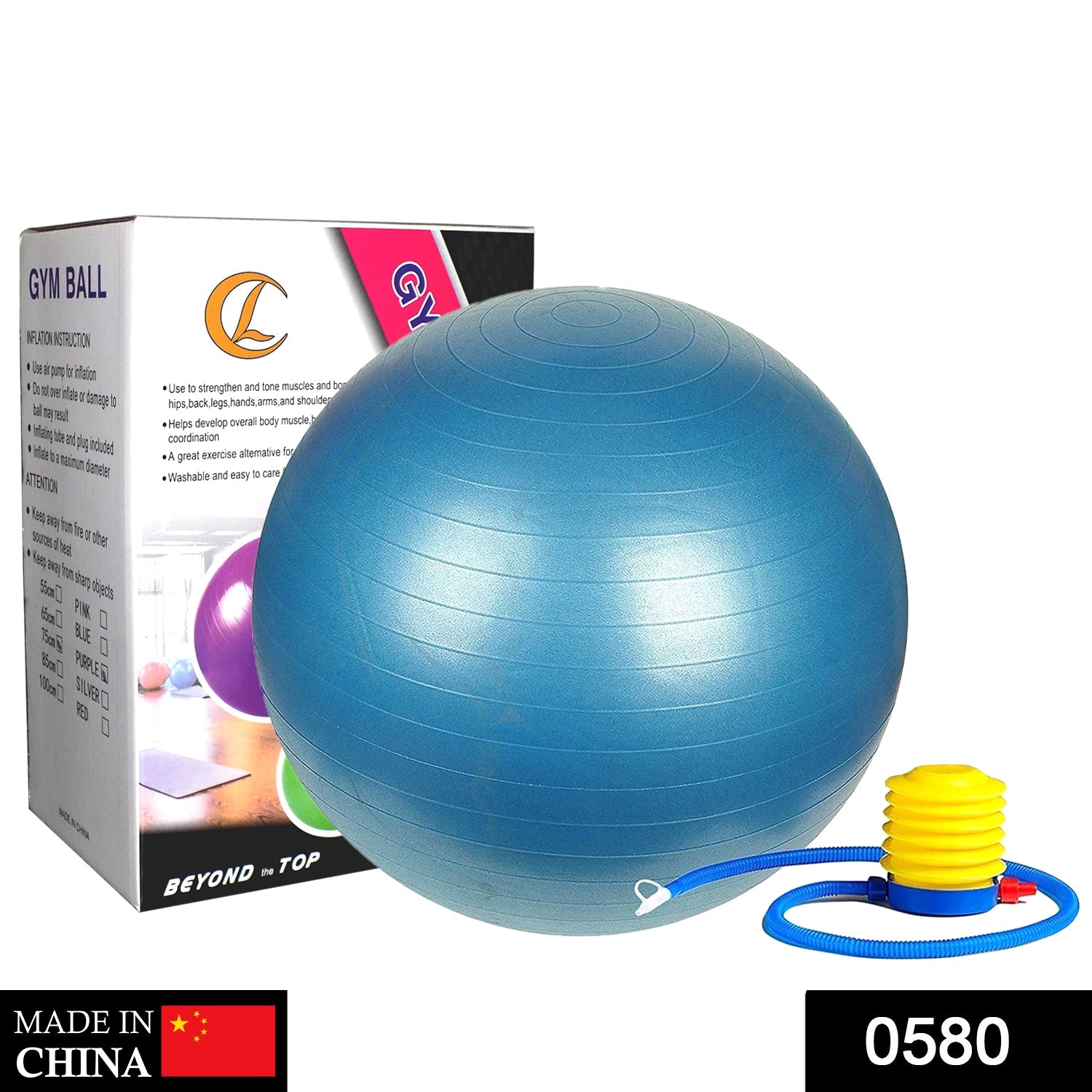 Anti-Burst Gym Ball with Pump (75 cm) - Shivani Jaswal Anti-Burst Gym Ball with Pump (75 cm)