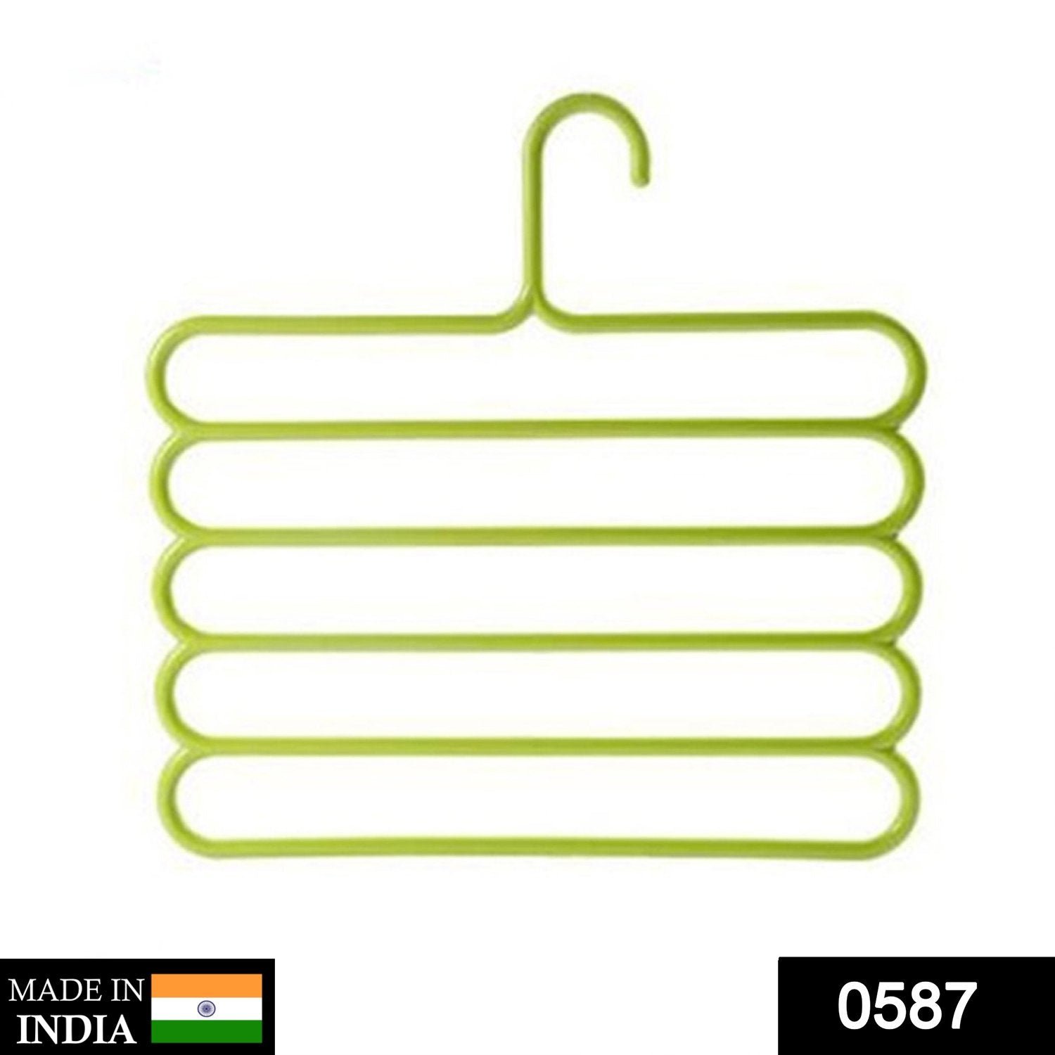 5 in 1 Multipurpose Plastic Hanger, Assorted (5-Layer) - Shivani Jaswal 5 in 1 Multipurpose Plastic Hanger, Assorted (5-Layer)