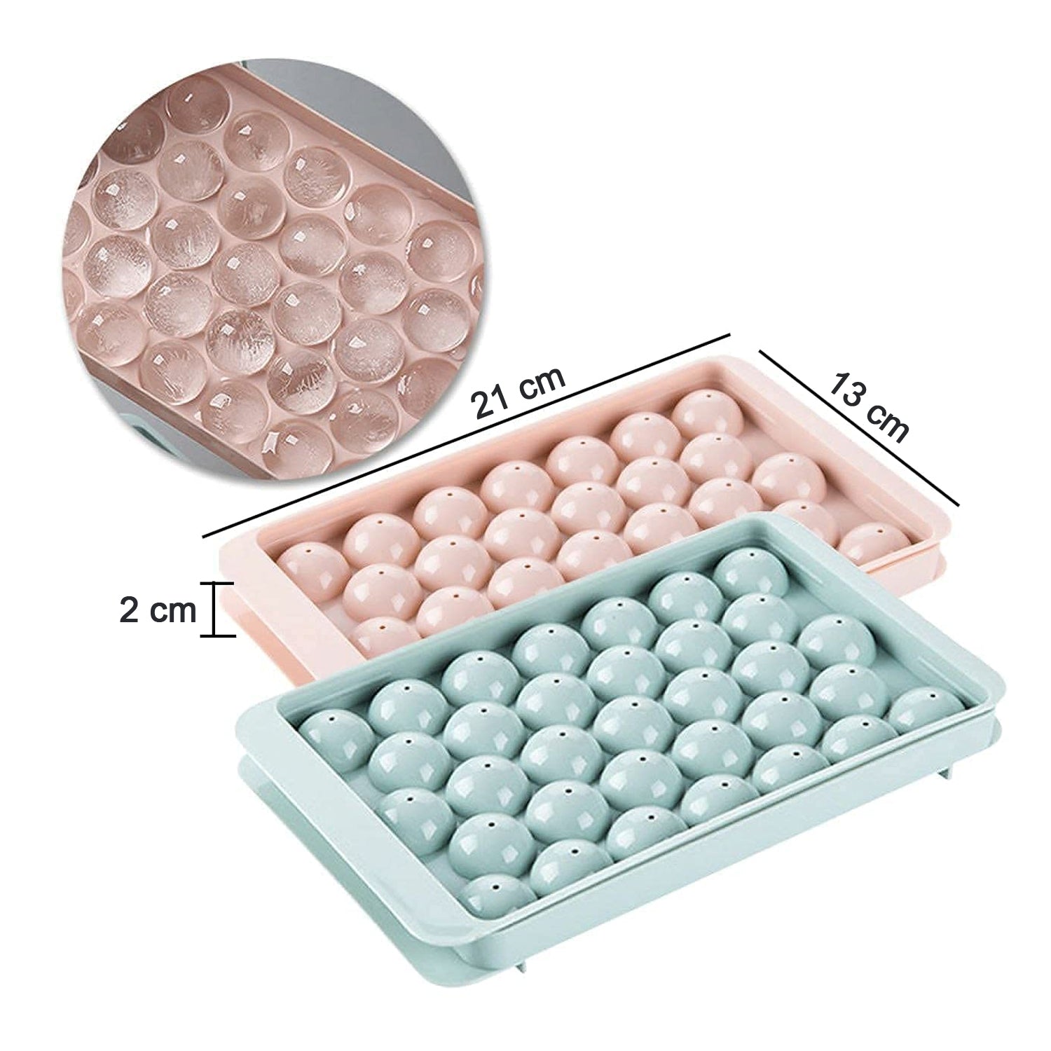 Plastic Round BPA Free Reusable Ice Cube Ice Ball Mold / Lolli Candy Maker (20x12cm) - Shivani Jaswal Plastic Round BPA Free Reusable Ice Cube Ice Ball Mold / Lolli Candy Maker (20x12cm)