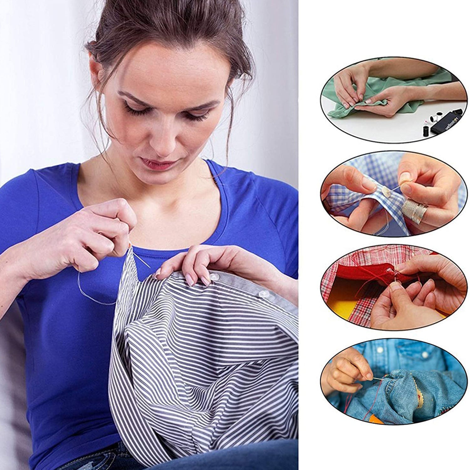 48 Pc Purse Sewing Set used for sewing of clothes and fabrics including all home purposes. - Shivani Jaswal 48 Pc Purse Sewing Set used for sewing of clothes and fabrics including all home purposes.