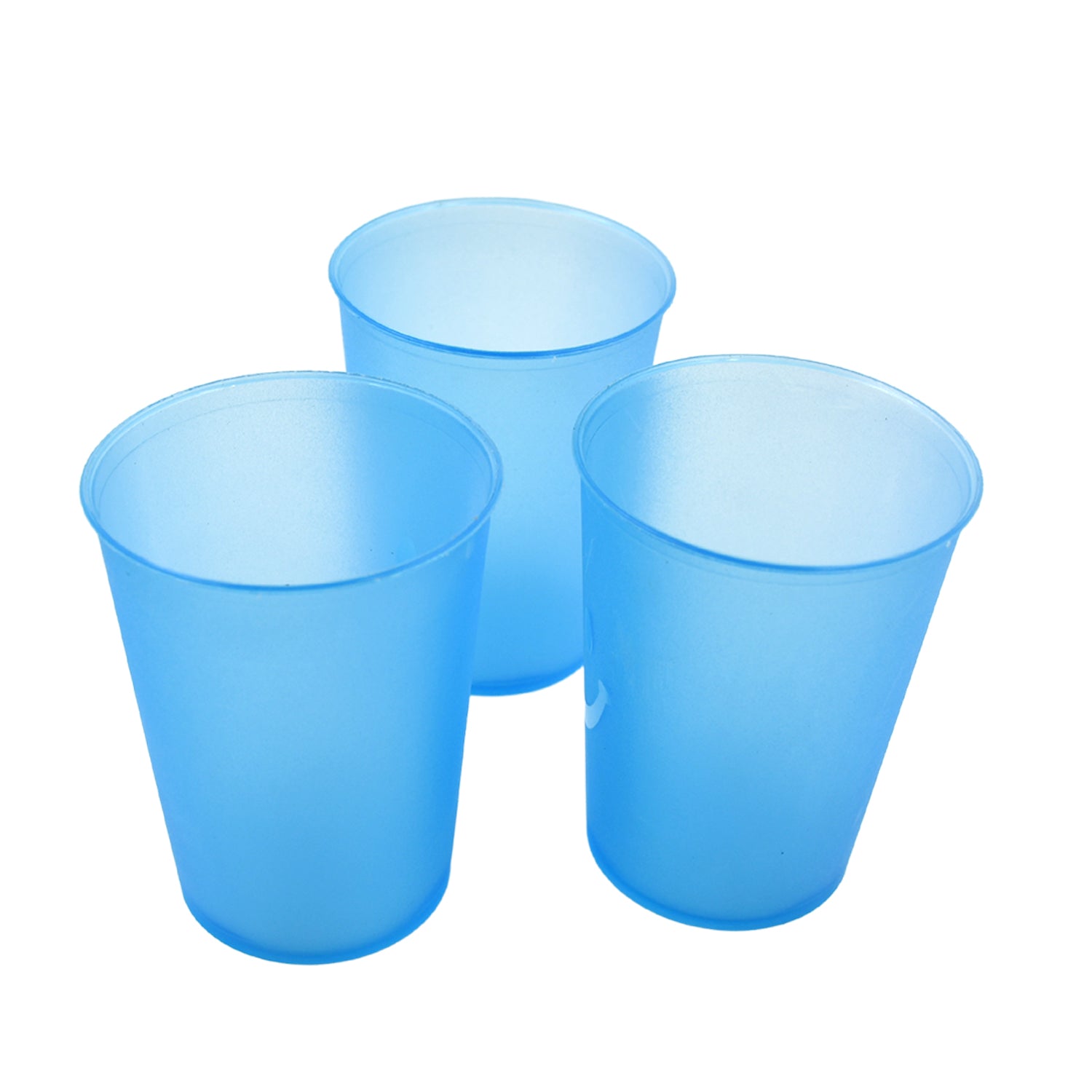 Reusable Plastic Drinking Tumblers - 4-Piece Transparent Water Cup Set for Kitchen & Dining - Shivani Jaswal Reusable Plastic Drinking Tumblers - 4-Piece Transparent Water Cup Set for Kitchen & Dining