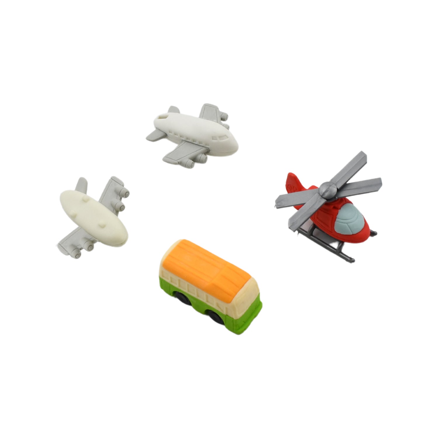 Vehicle Pattern Eraser School Stationery Use Eraser (4 Pc Set) - Shivani Jaswal Vehicle Pattern Eraser School Stationery Use Eraser (4 Pc Set)