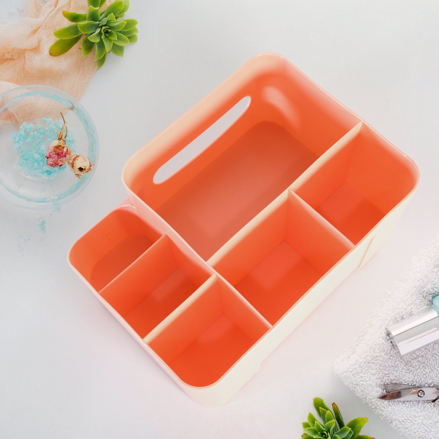 6-Compartment Desk Organizer – Multi-Function Storage for Tissue, Stationery, Remote & Mobile (Home/Office) - Shivani Jaswal 6-Compartment Desk Organizer – Multi-Function Storage for Tissue, Stationery, Remote & Mobile (Home/Office)
