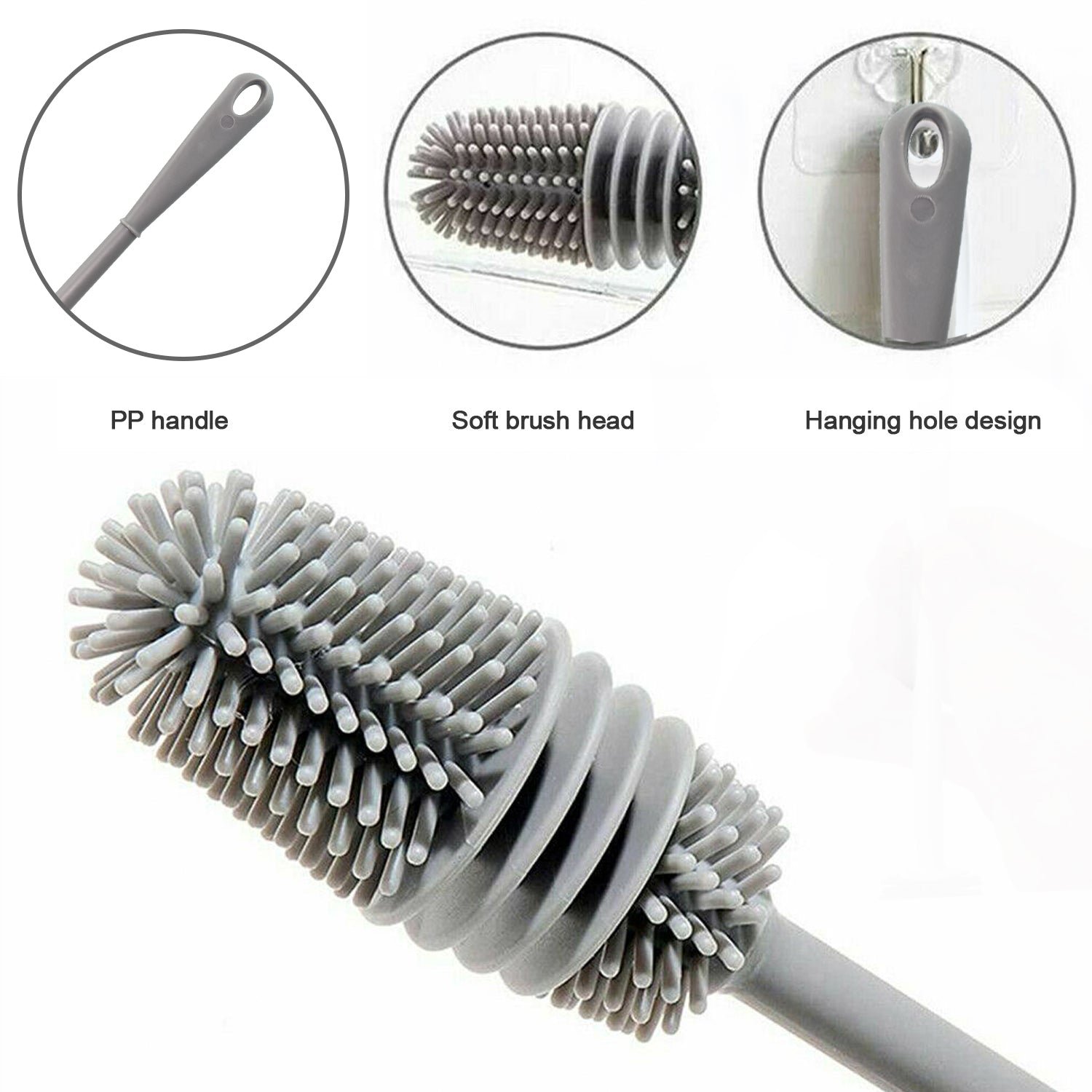 Multipurpose Bottle Cleaning Brush: Kitchen Tool - Shivani Jaswal Multipurpose Bottle Cleaning Brush: Kitchen Tool