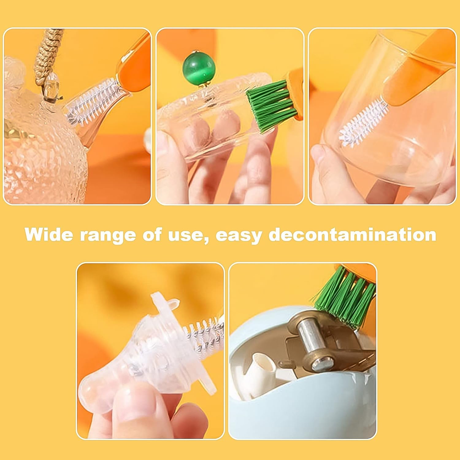 3-in-1 Multifunctional Cleaning Brush Set – Mini Bottle, Cup & Lid Cleaner (1 Pc) - Shivani Jaswal 3-in-1 Multifunctional Cleaning Brush Set – Mini Bottle, Cup & Lid Cleaner (1 Pc)
