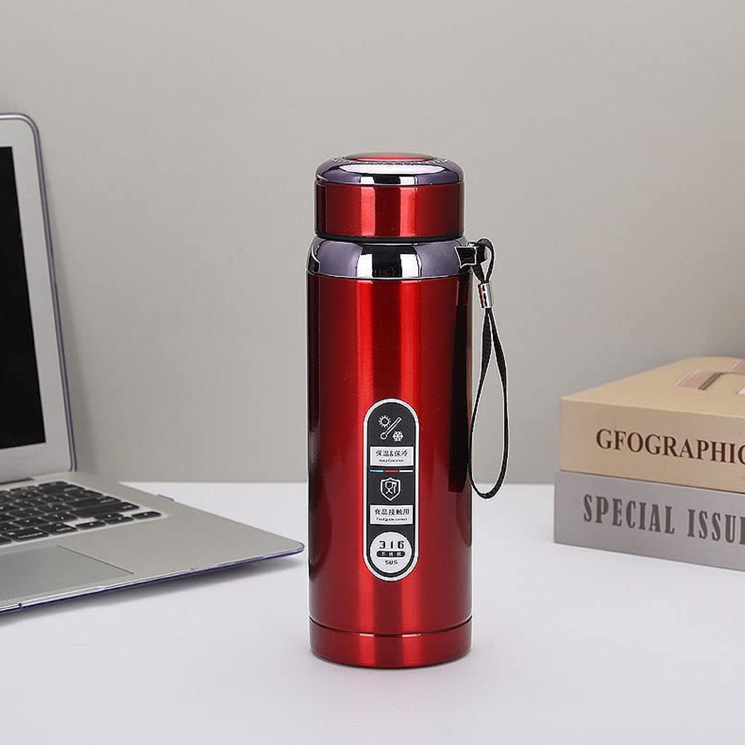 800ml Stainless Steel Water Bottle – Leak-Proof Thermos Flask for Travel, Gym, Office, Home Use (1 Pc) - Shivani Jaswal 800ml Stainless Steel Water Bottle – Leak-Proof Thermos Flask for Travel, Gym, Office, Home Use (1 Pc)