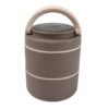 Ganesh Smart Stack 2-Layer Stainless Steel Leak-Proof Lunch Box for Office, School, Picnic