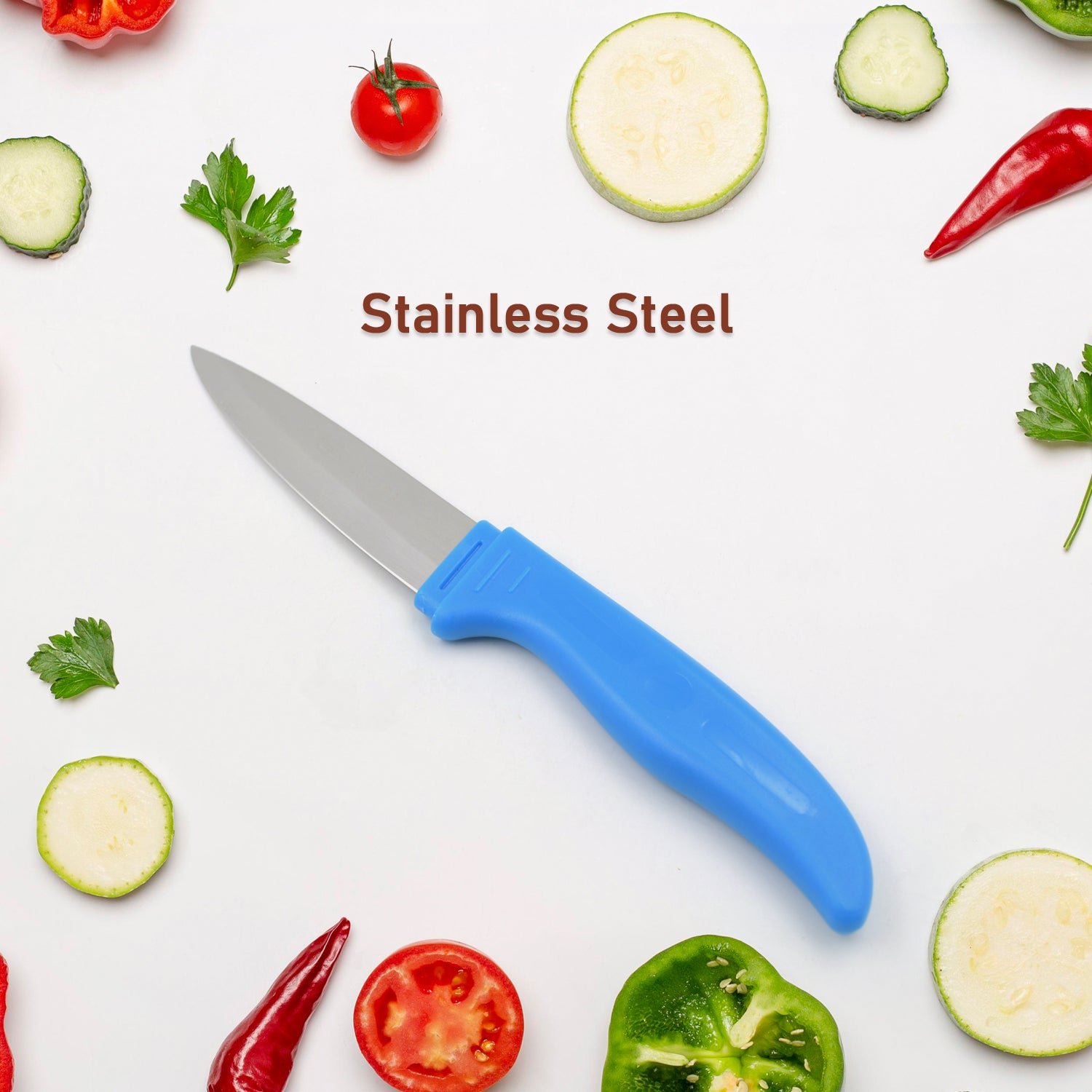 Stainless Steel Knife For Kitchen Use, Knife Set, Knife & Non-Slip Handle With Blade Cover Knife, Fruit, Vegetable,Knife Set (1 Pc) - Shivani Jaswal Stainless Steel Knife For Kitchen Use, Knife Set, Knife & Non-Slip Handle With Blade Cover Knife, Fruit, Vegetable,Knife Set (1 Pc)
