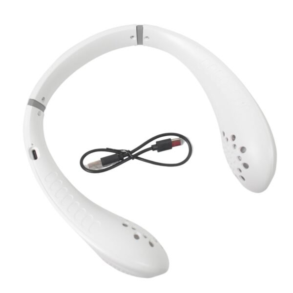 Portable USB Rechargeable Neck Fan Ã¢â‚¬â€œ Wearable, 3 Speeds, Headphone Design