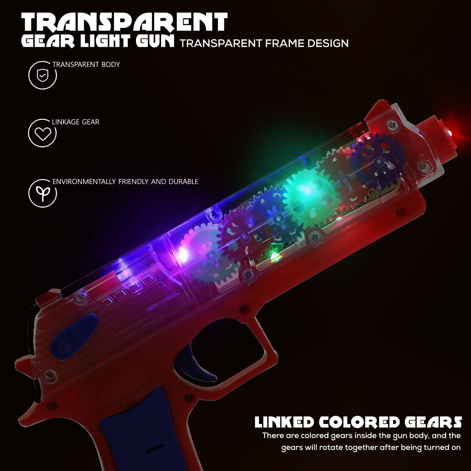 Plastic Gear Simulation Laser Toy Gun – 3D Lights, Music & Rotating Gear (1 Pc, 3+ Years) - Shivani Jaswal Plastic Gear Simulation Laser Toy Gun – 3D Lights, Music & Rotating Gear (1 Pc, 3+ Years)