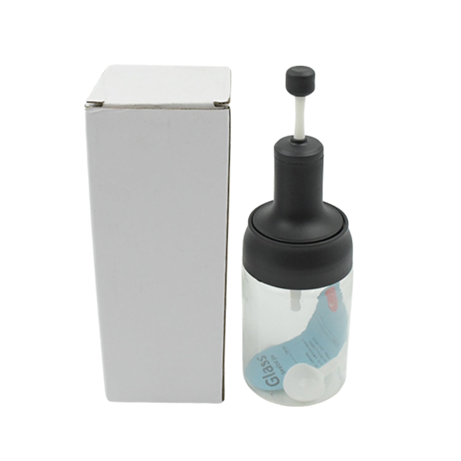 All-in-One Seasoning Jar: Heat-Resistant Glass with Spoon (1 Pc) - Shivani Jaswal All-in-One Seasoning Jar: Heat-Resistant Glass with Spoon (1 Pc)
