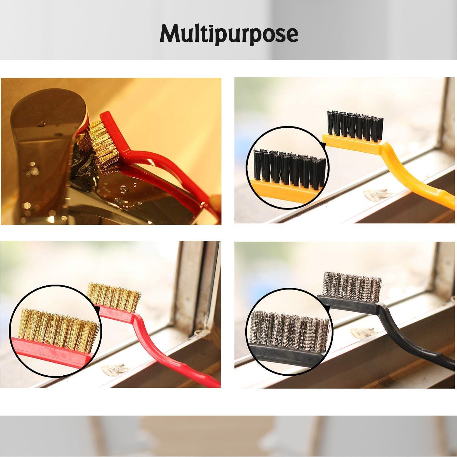 3-Piece Mini Wire Brush Set: Tackle Tough Cleaning Jobs (Multi-Material) - Shivani Jaswal 3-Piece Mini Wire Brush Set: Tackle Tough Cleaning Jobs (Multi-Material)
