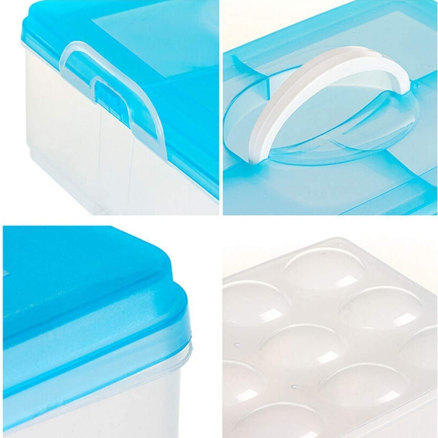 3-Layer Plastic Refrigerator Egg Storage Box (36 Grid) - Shivani Jaswal 3-Layer Plastic Refrigerator Egg Storage Box (36 Grid)